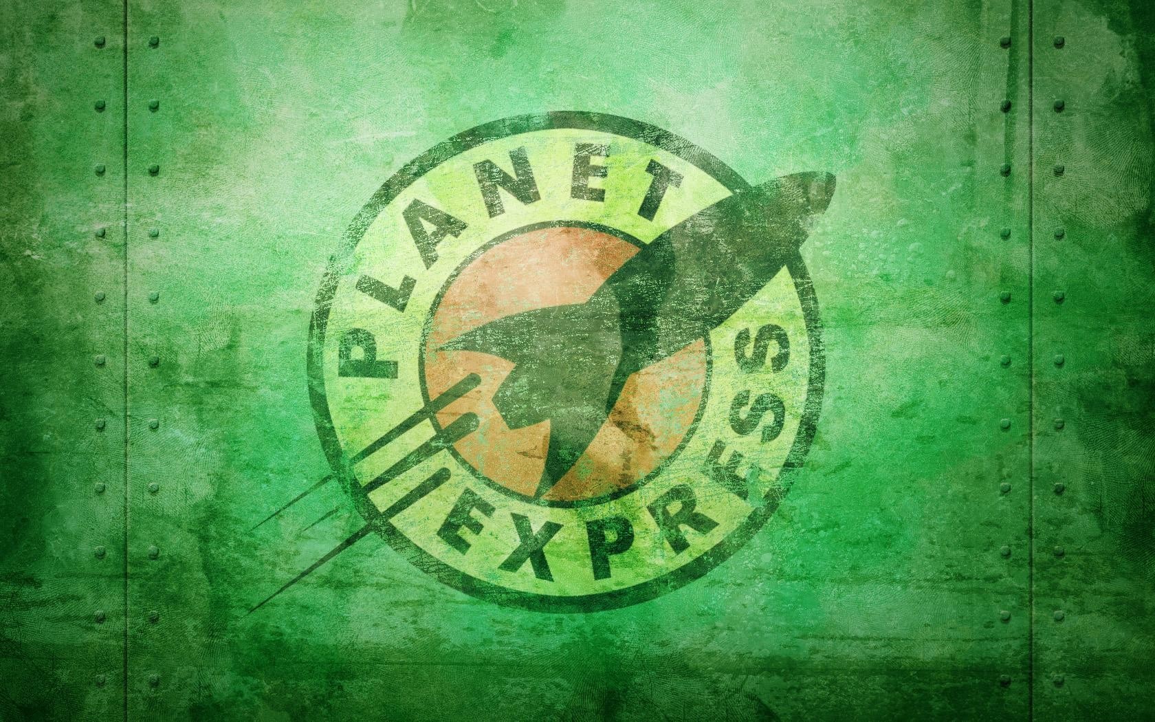 Planet Express logo from Futurama HD Wallpaper