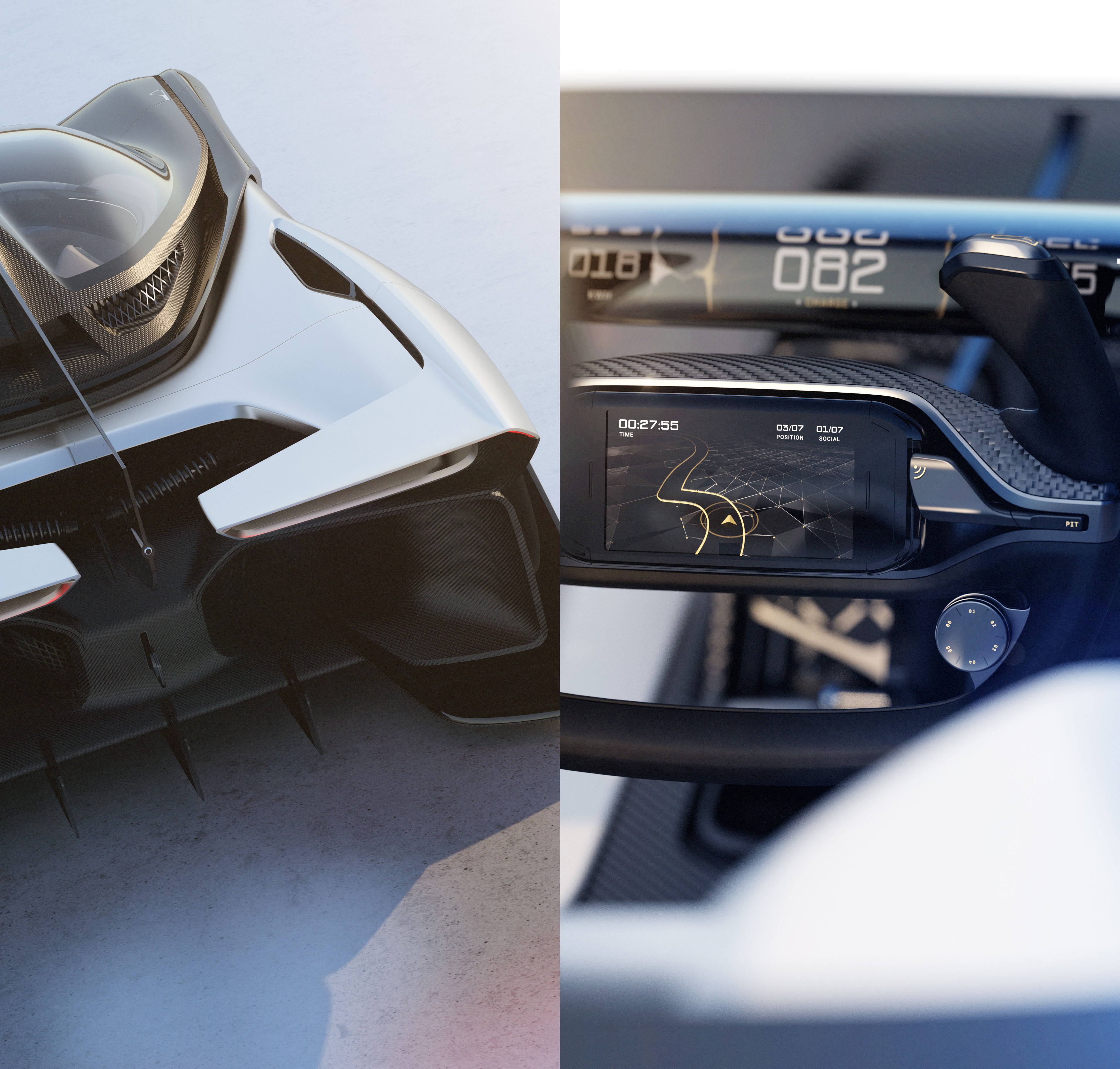 Faraday Future FFZERO1 Electric Car Interior and Exterior HD Wallpaper