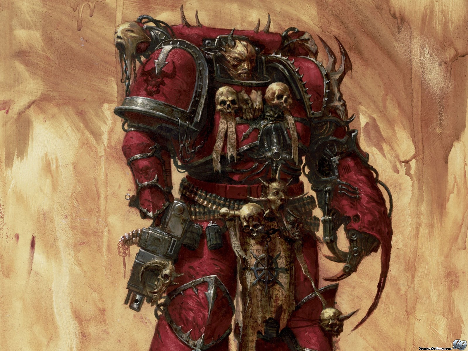 Chaos Space Marine from Warhammer HD Wallpaper