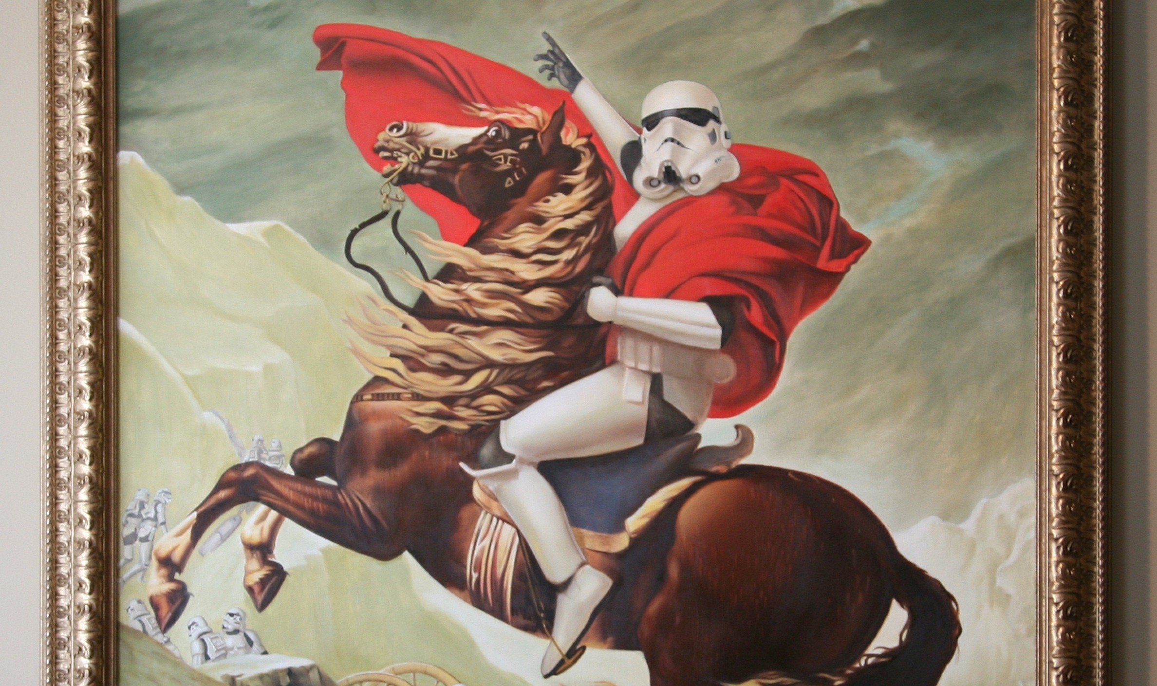 Stormtrooper on Horse from Star Wars HD Wallpaper