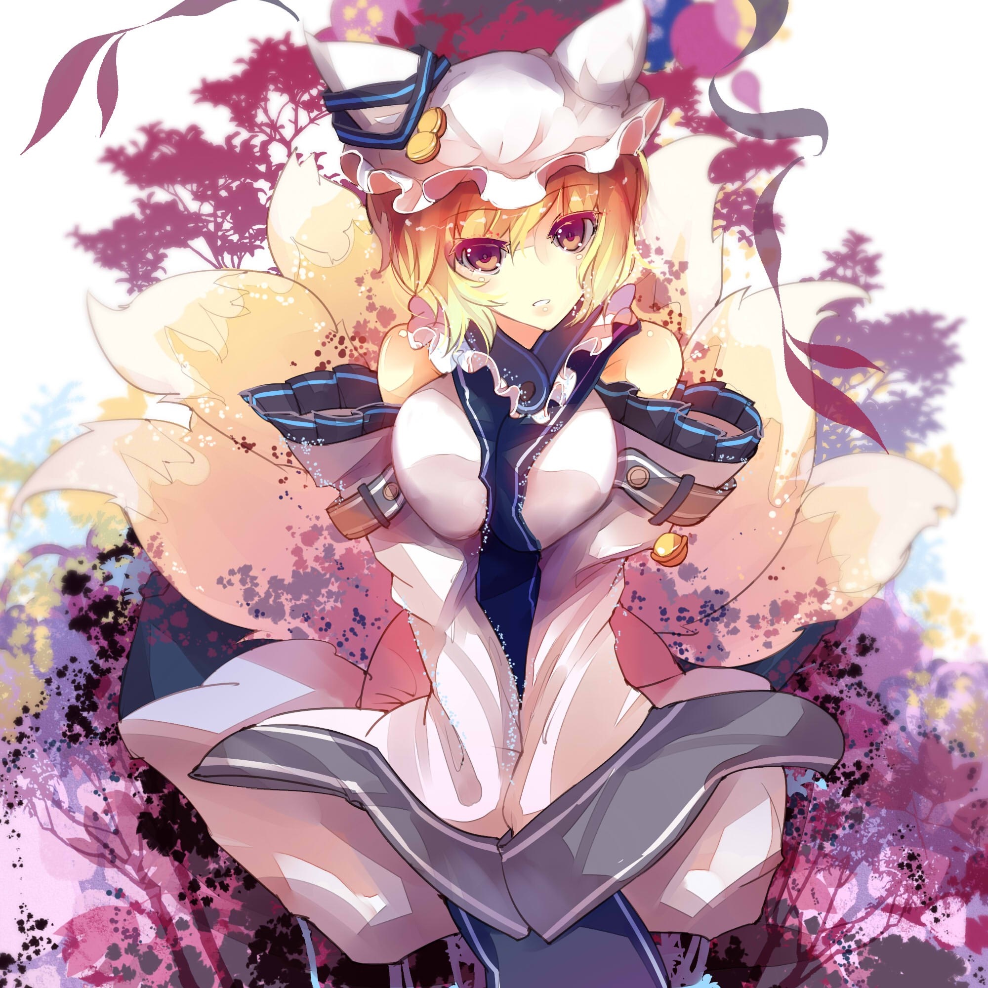 Ran Yakumo from Touhou Project HD Wallpaper