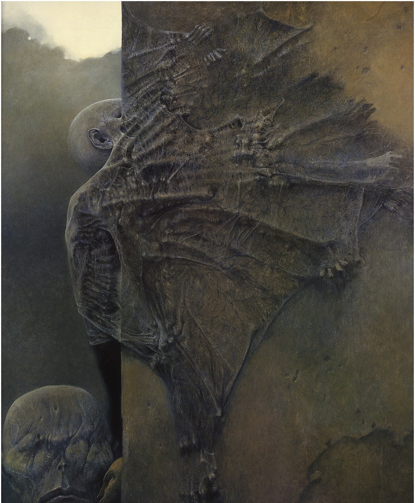 Painting by Zdzisław Beksiński HD Wallpaper