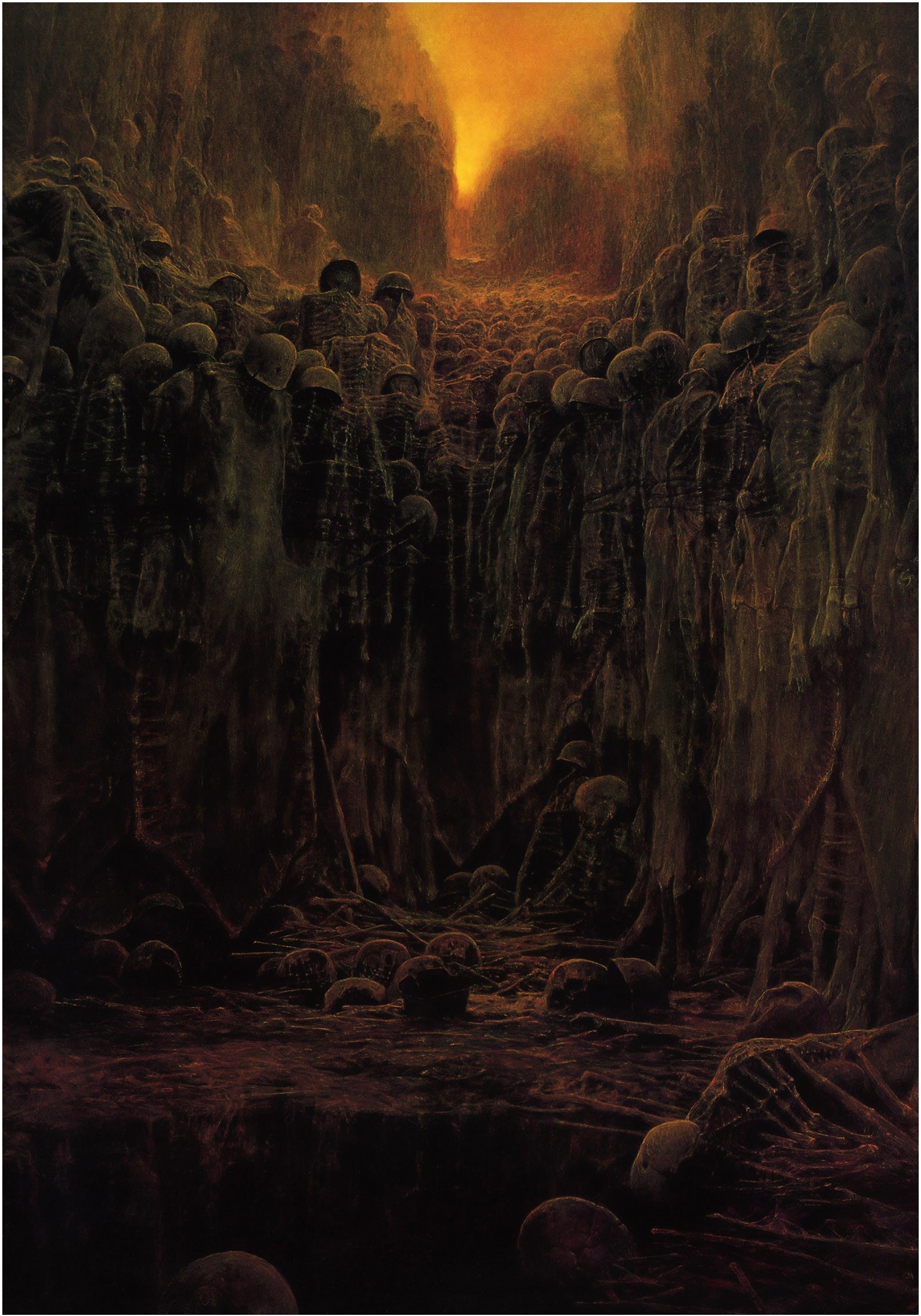 The March by Zdzisław Beksiński HD Wallpaper