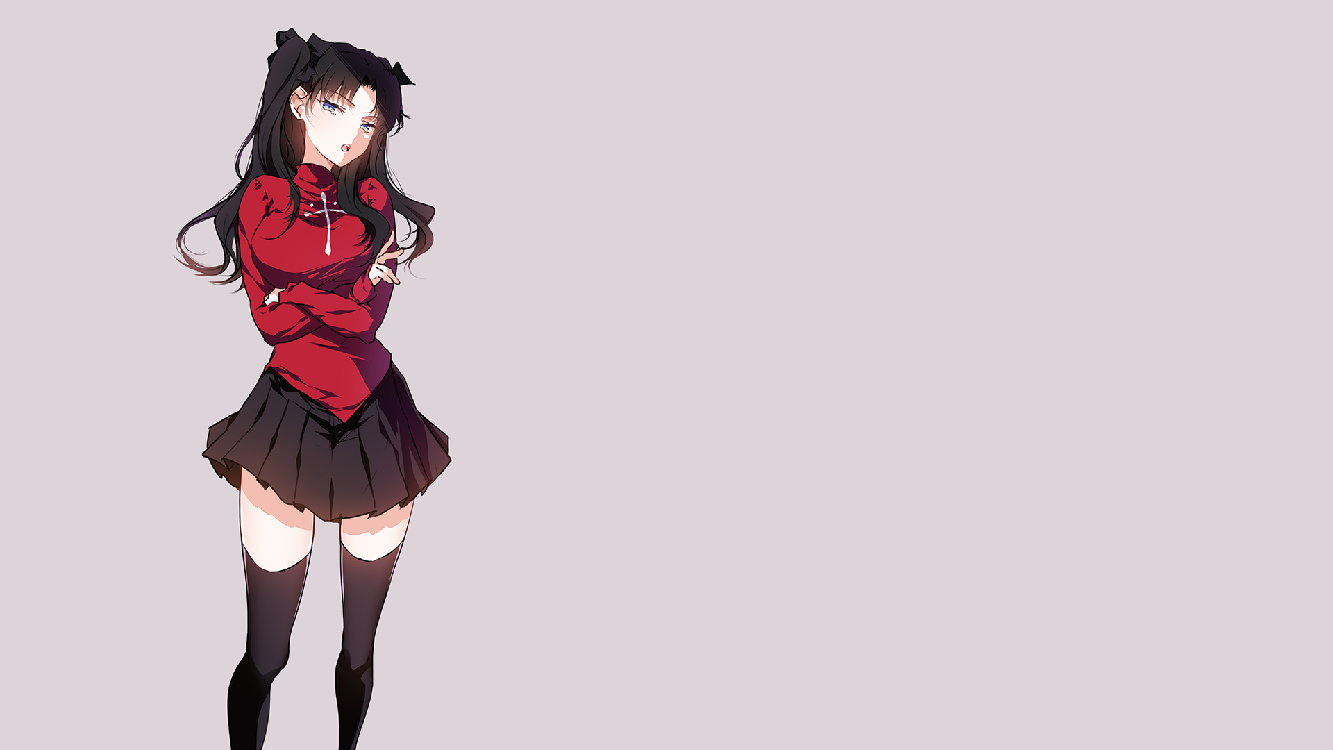 Tohsaka Rin from Fate Series HD Wallpaper