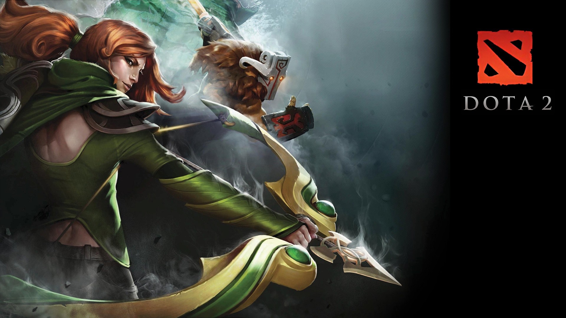 Windranger and Juggernaut from Dota 2 HD Wallpaper