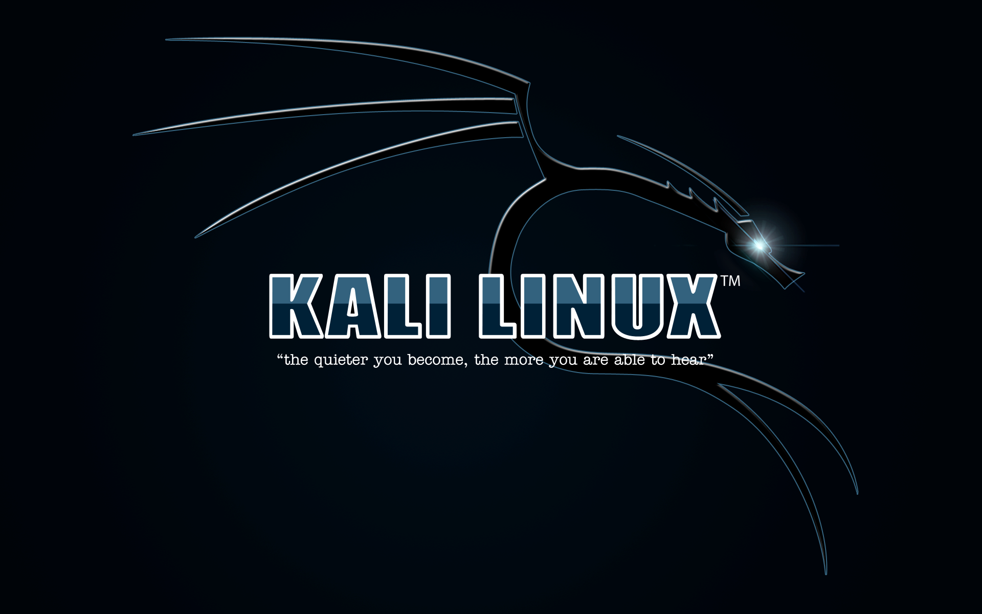 Kali Linux logo with quote HD Wallpaper