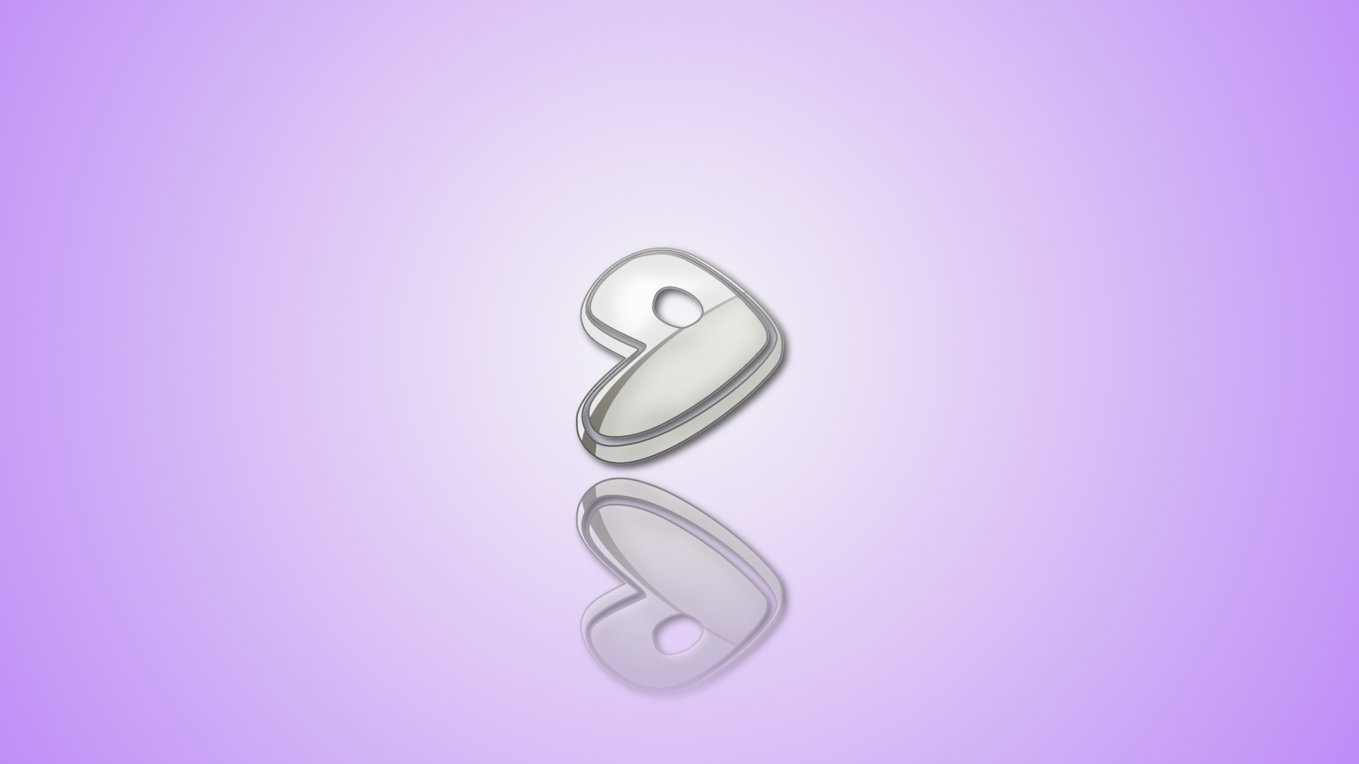 Silver heart shape with a hole and reflection HD Wallpaper