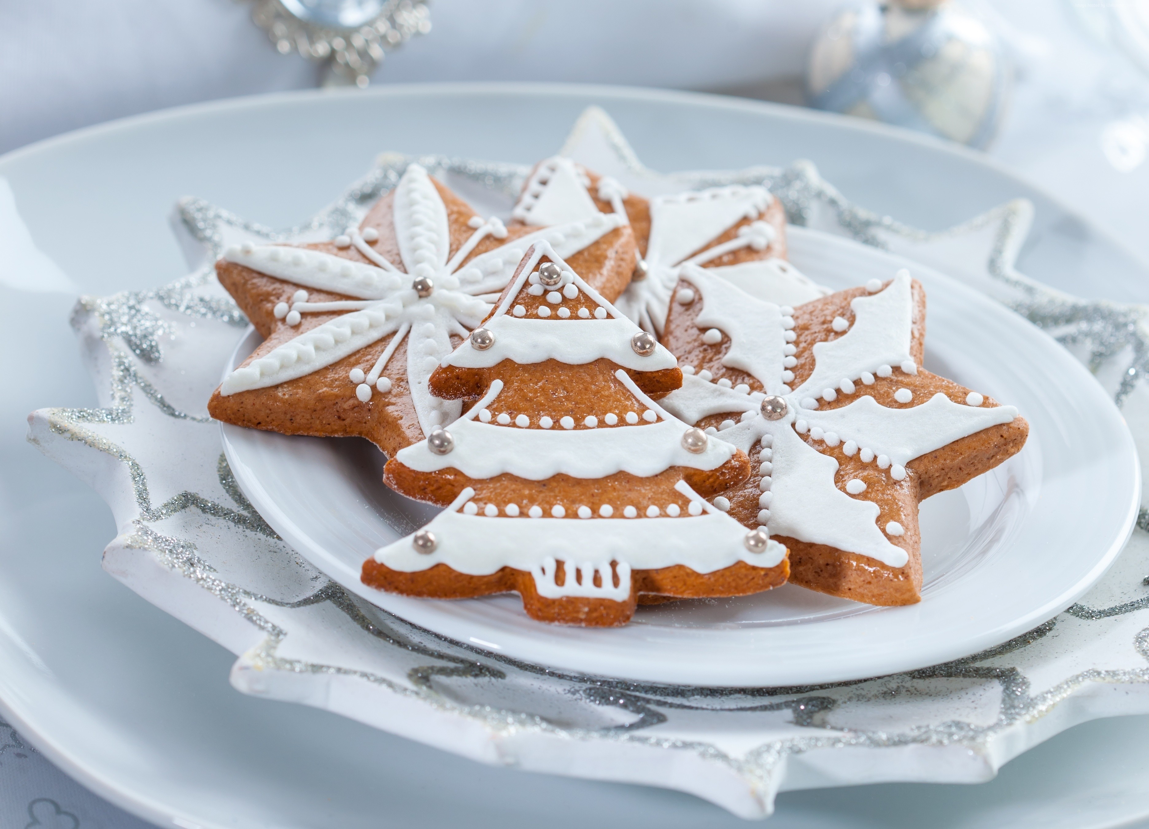 New year, Christmas, cookies HD Wallpaper