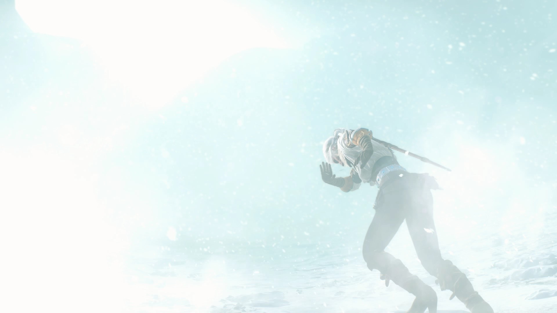 Ciri from The Witcher 3: Wild Hunt in snow HD Wallpaper