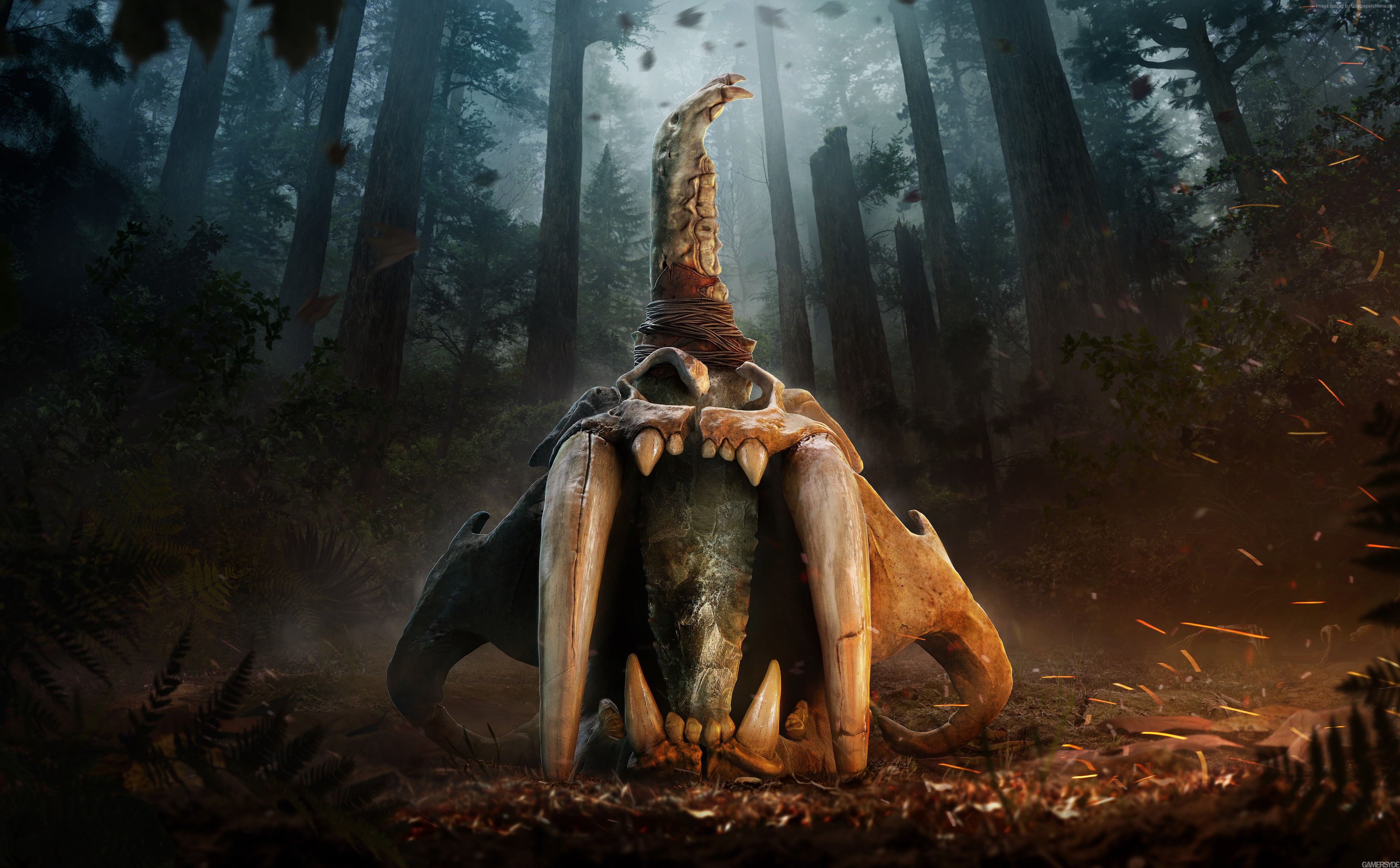Far Cry Primal Saber-toothed Cat Skull Weapon HD Wallpaper