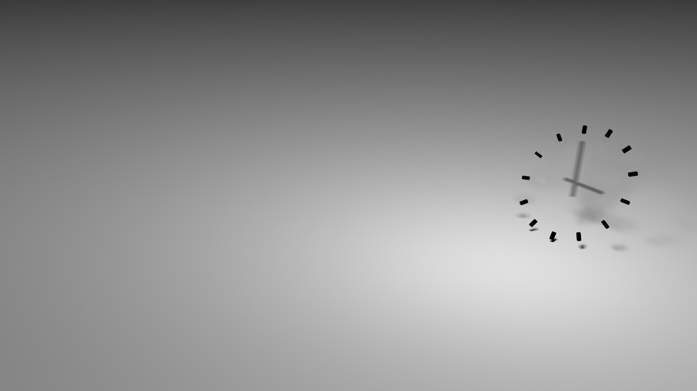 Monochrome clock face with hands HD Wallpaper