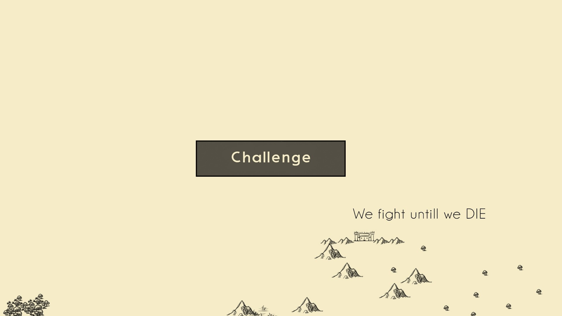Challenge text with map and mountains HD Wallpaper