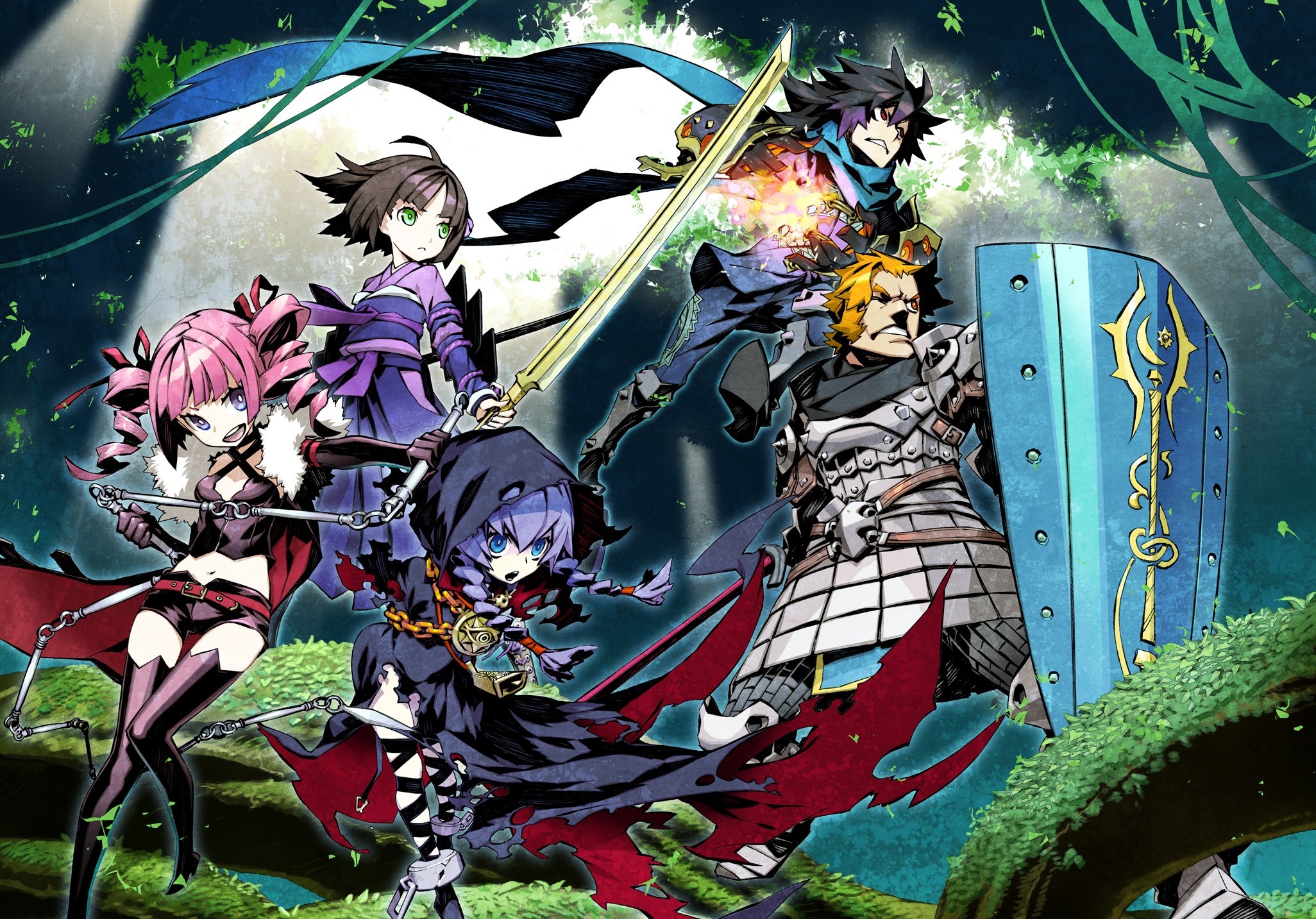 Characters from Etrian Odyssey HD Wallpaper
