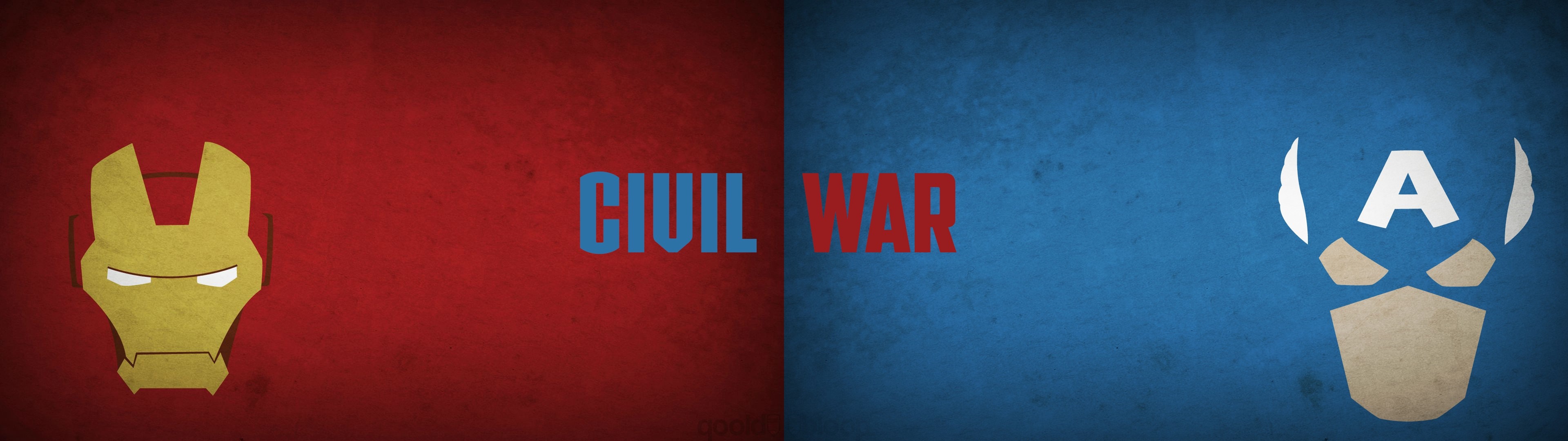 Iron Man and Captain America Civil War Poster HD Wallpaper