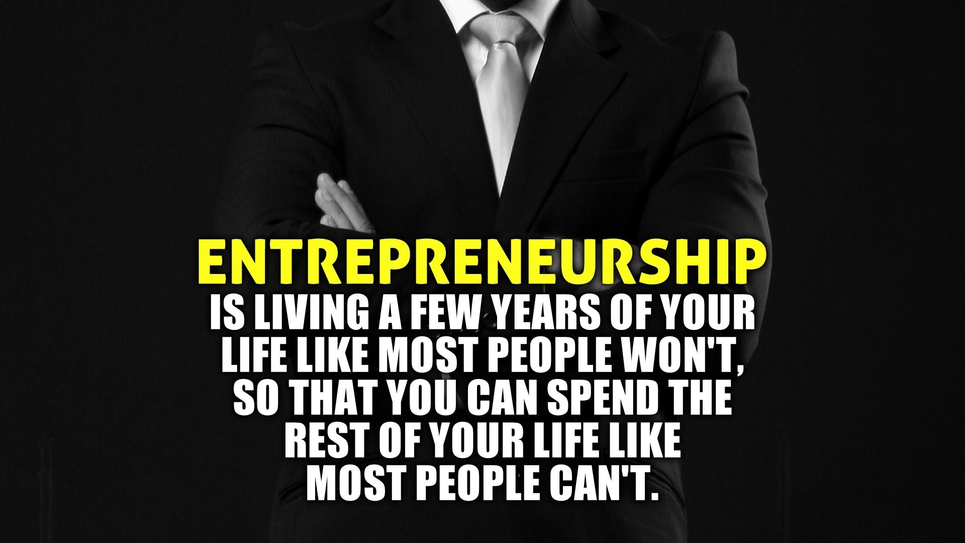 Entrepreneurship quote about life choices HD Wallpaper