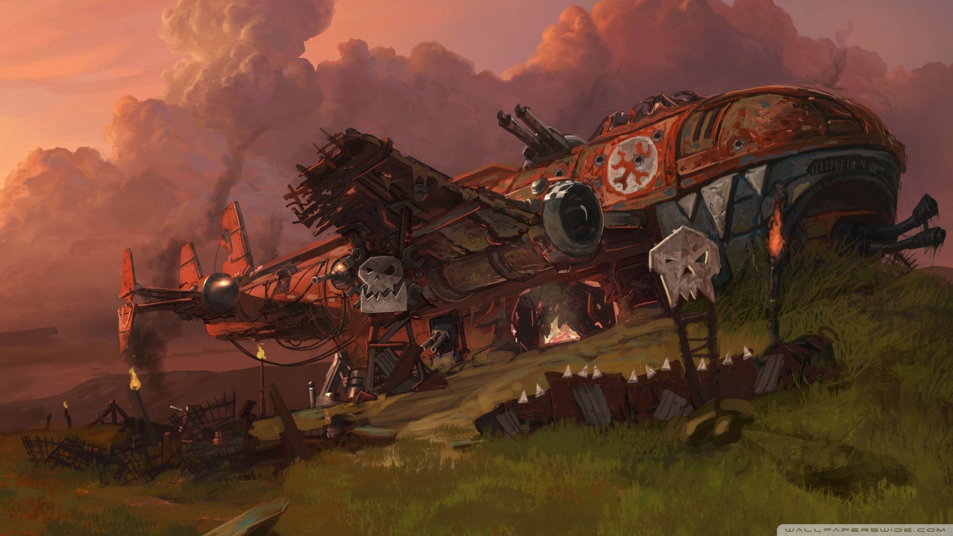 Orc Aircraft from Warhammer 40,000 HD Wallpaper