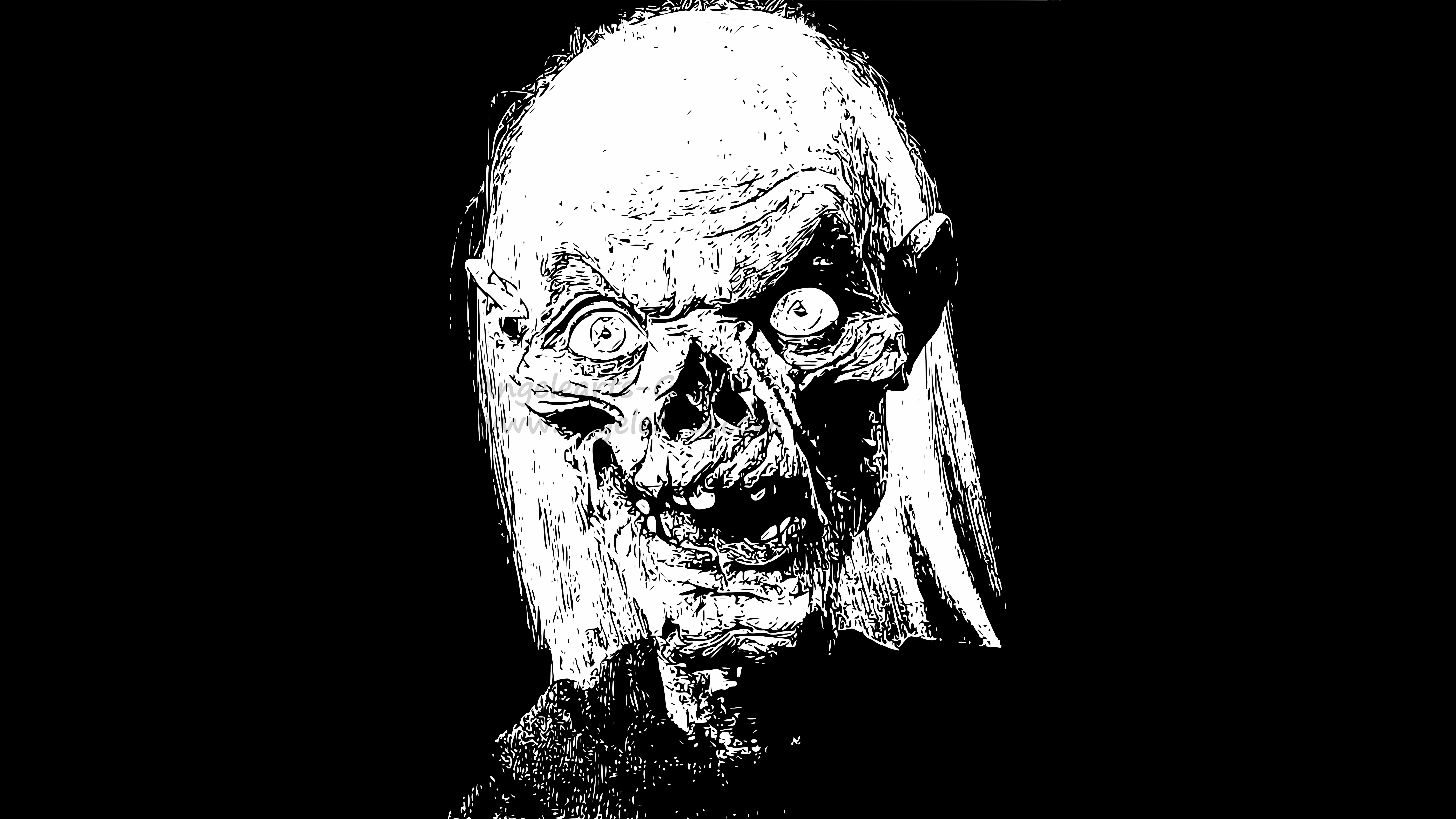 Cryptkeeper from Tales from the Crypt illustration HD Wallpaper