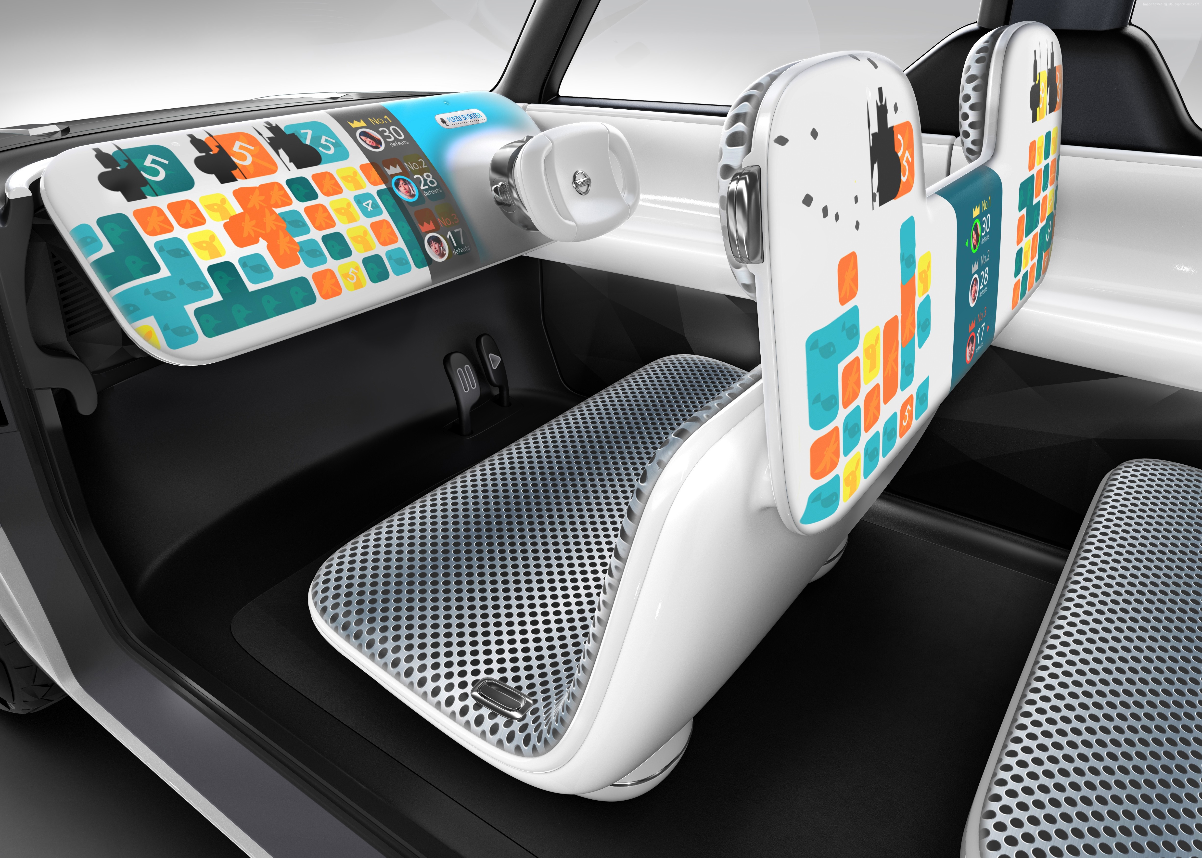Nissan Teatro for Days concept car interior HD Wallpaper