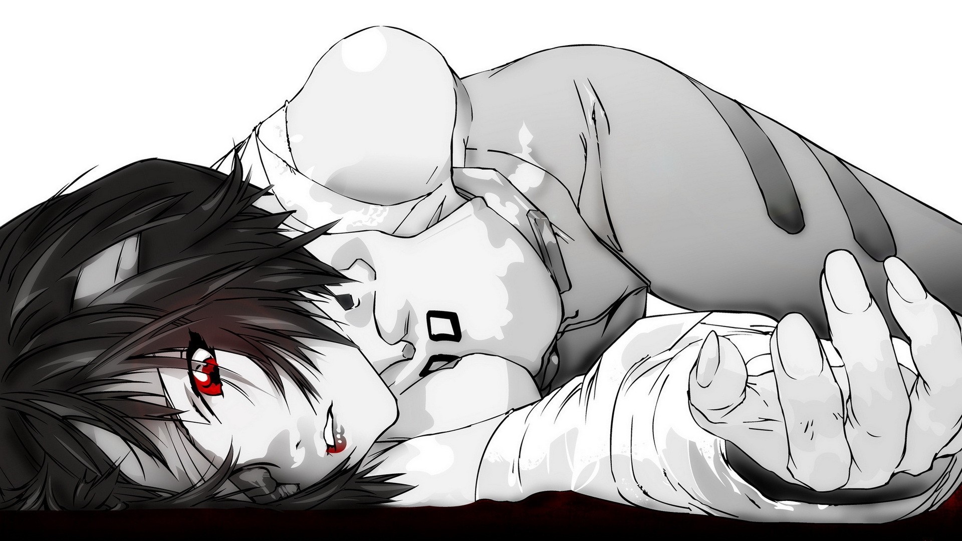 Rei Ayanami from Neon Genesis Evangelion lying down HD Wallpaper