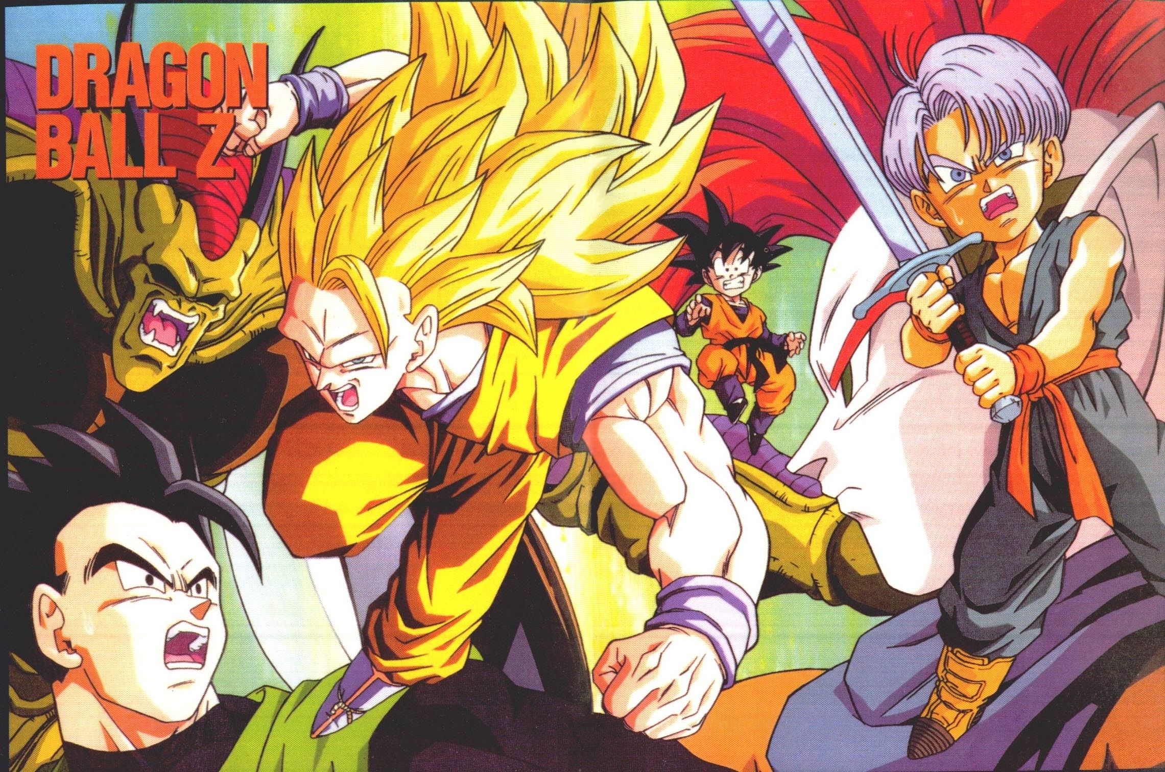 Dragon Ball Z characters fighting HD Wallpaper