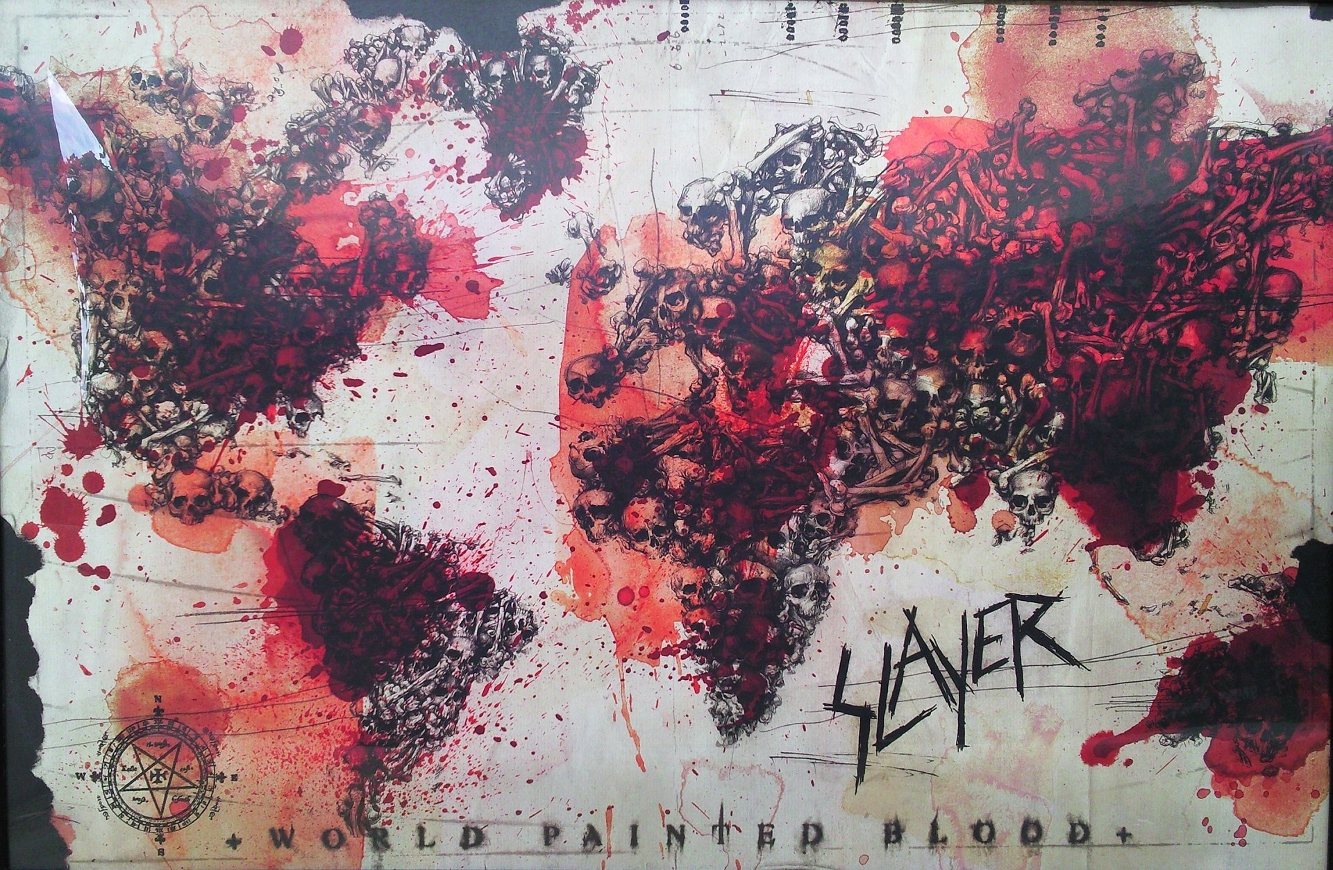 Slayer World Painted Blood Album Art HD Wallpaper