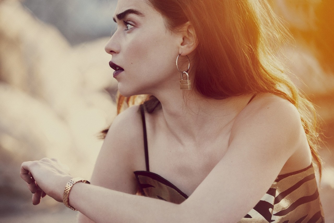 Emilia Clarke in a fashion photoshoot HD Wallpaper