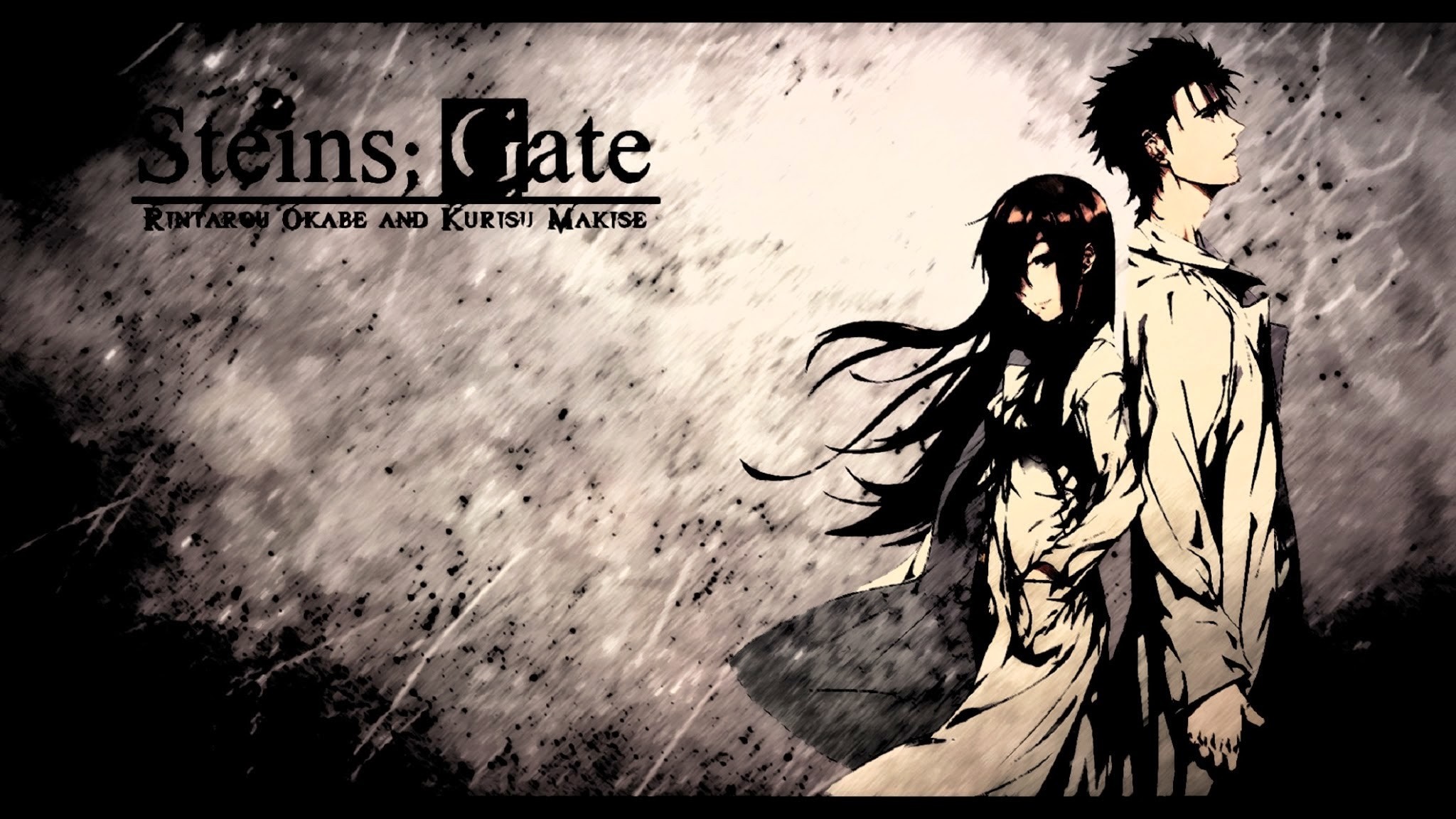 Steins;Gate: Rintarou Okabe and Kurisu Makise HD Wallpaper