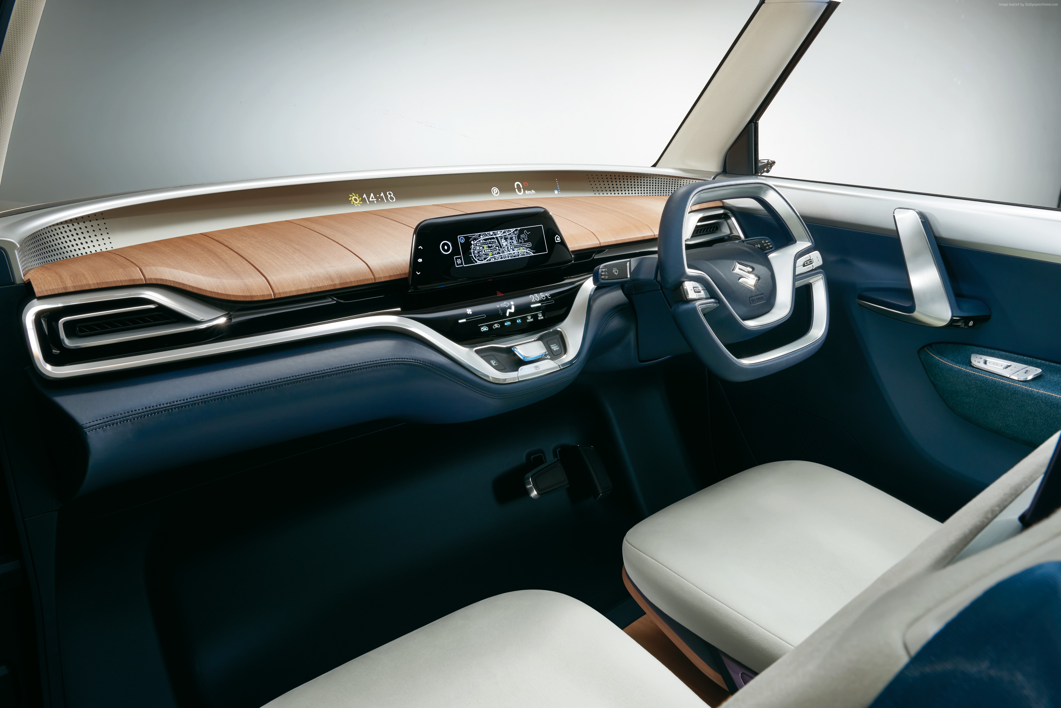 Suzuki Mighty Deck concept car interior dashboard HD Wallpaper
