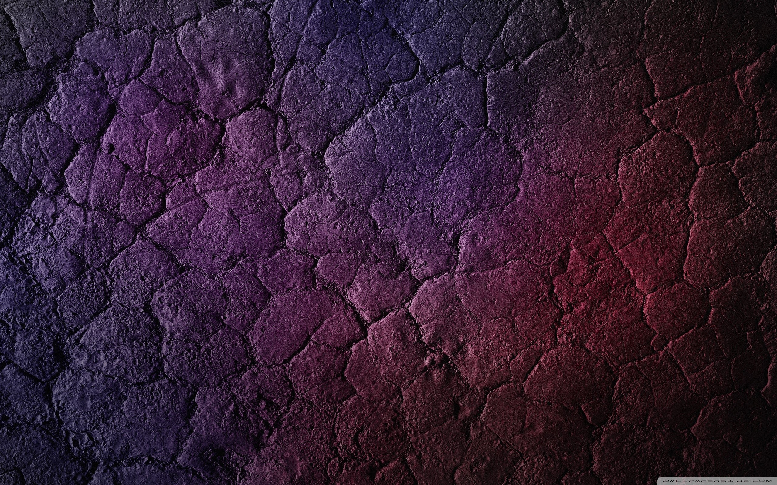 Cracked purple and red textured ground HD Wallpaper