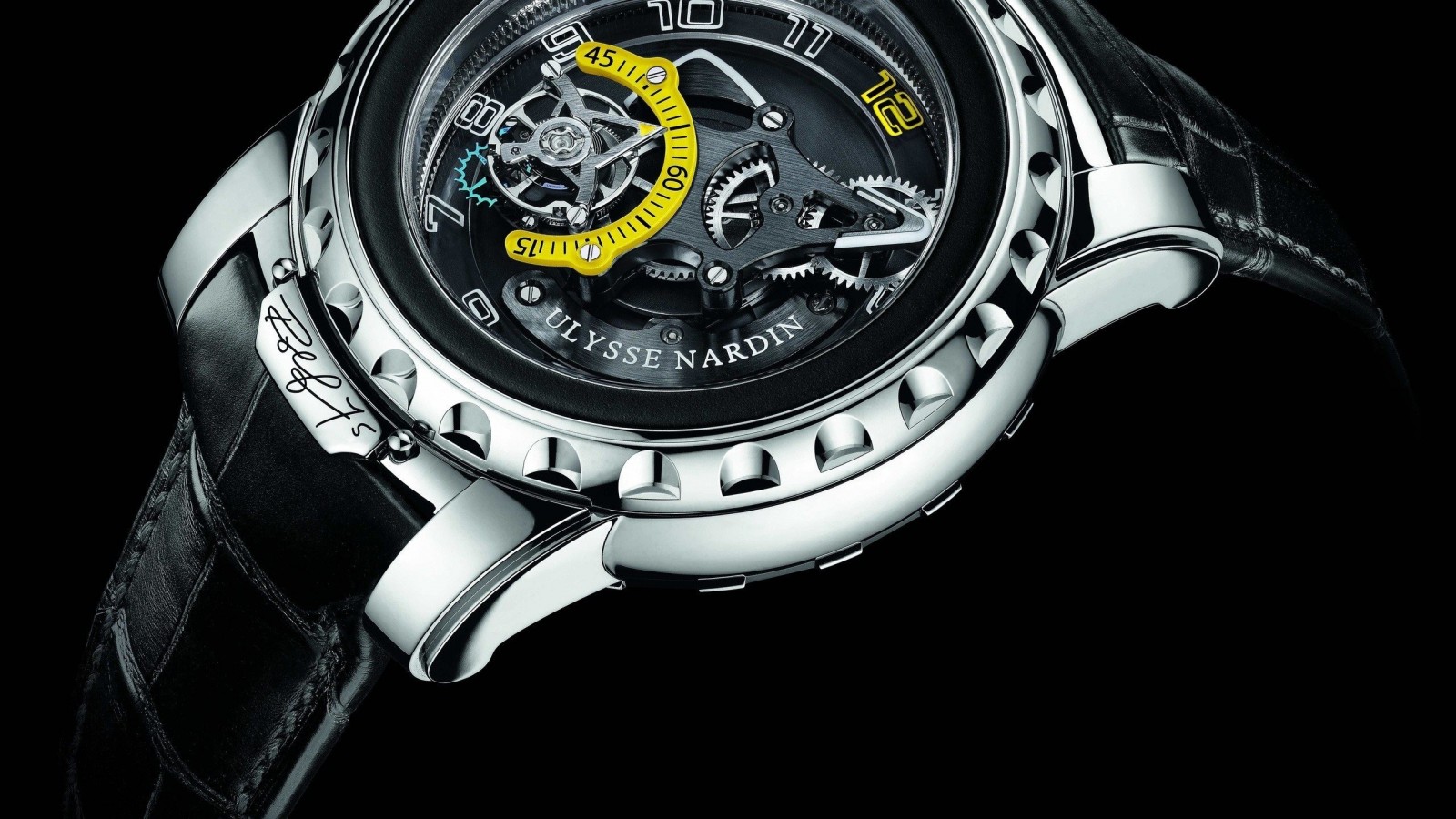 Ulysse Nardin Platinum Skeleton Watch HD Wallpaper