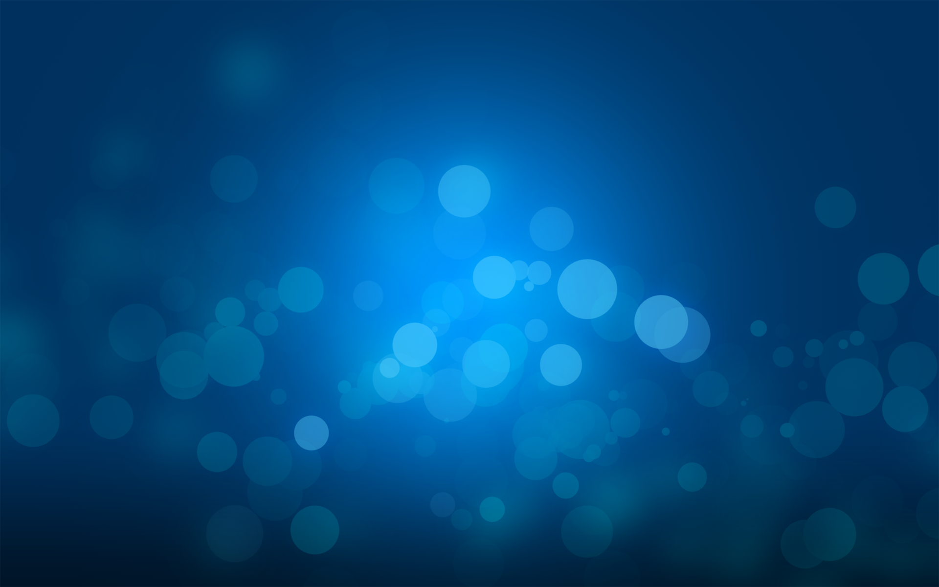 Abstract blue bokeh lights HD Wallpaper