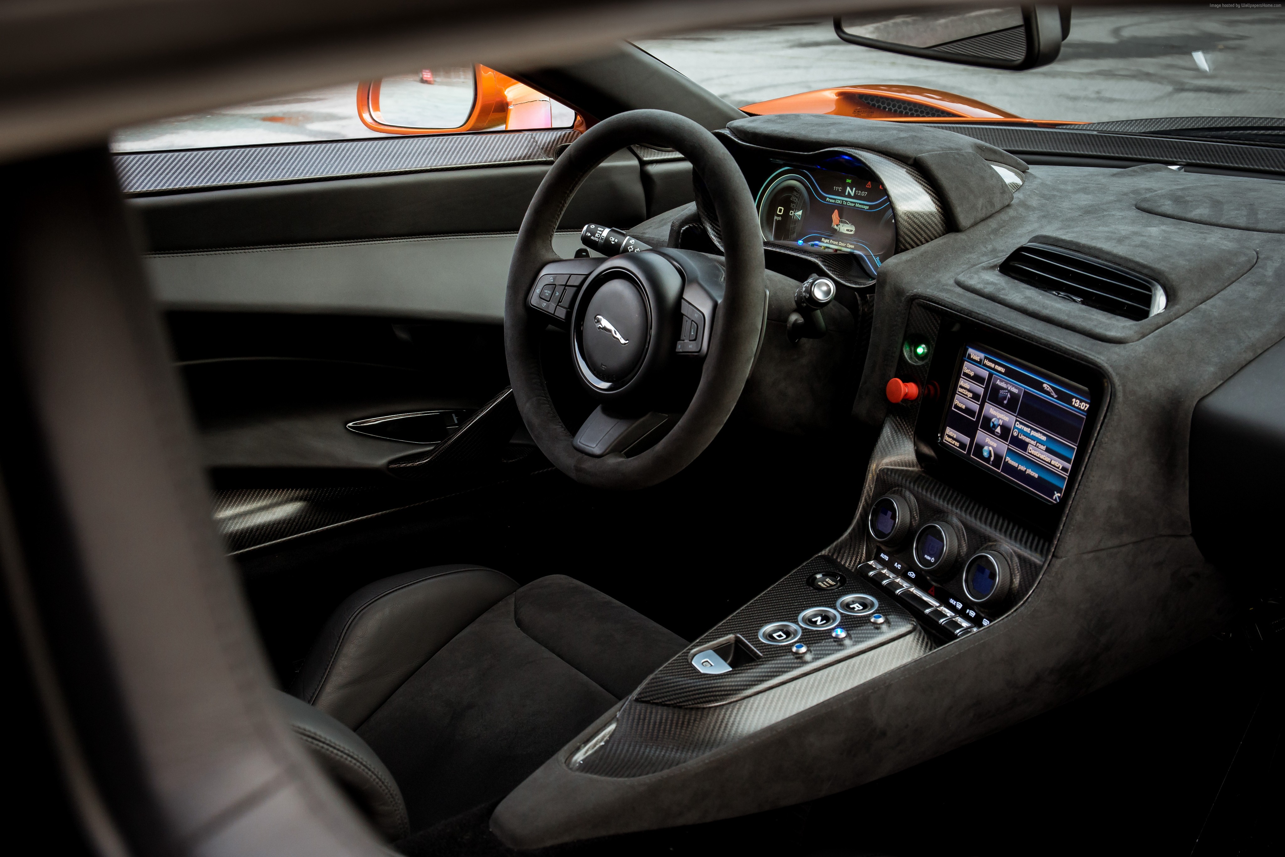 Jaguar C-X75 interior from 007 Spectre HD Wallpaper