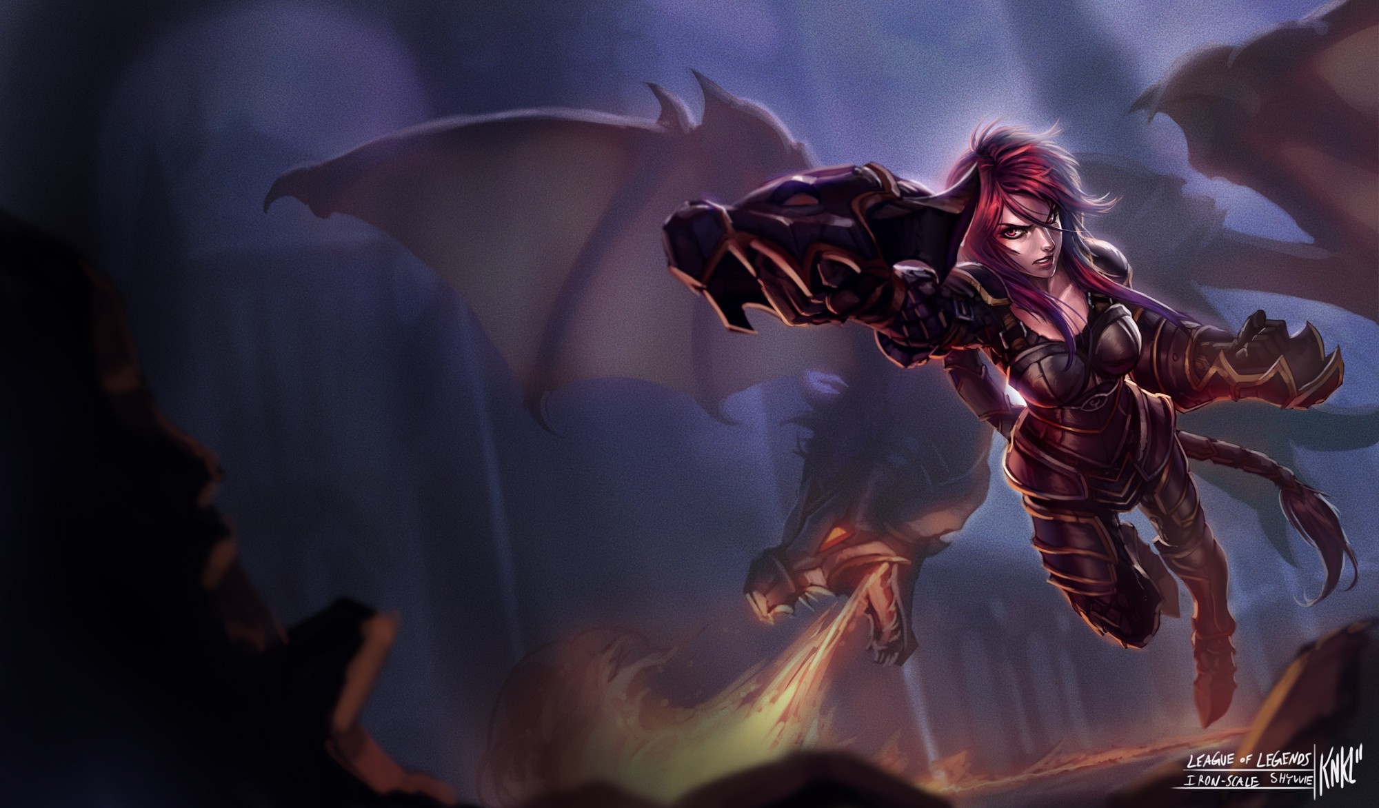 Shyvana from League of Legends HD Wallpaper