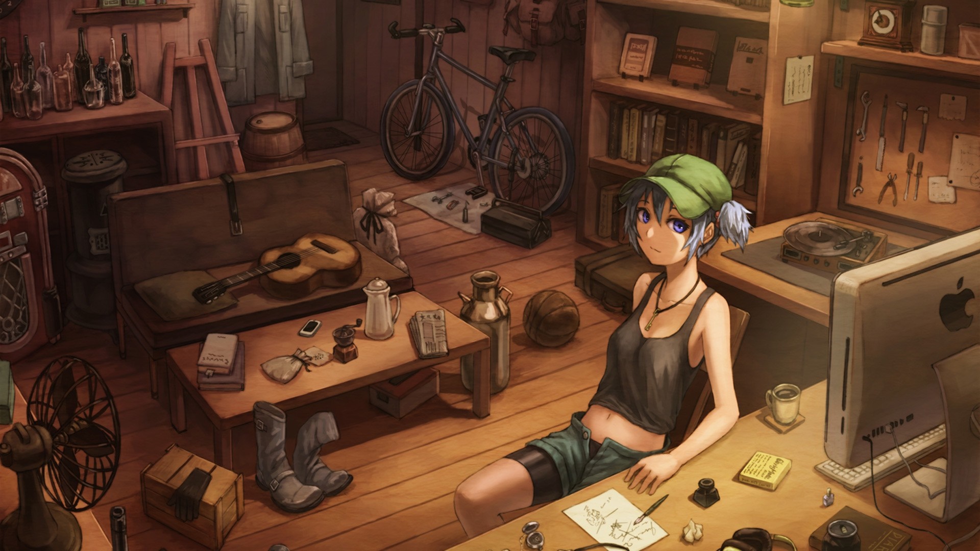 Kawashiro Nitori from Touhou Project HD Wallpaper