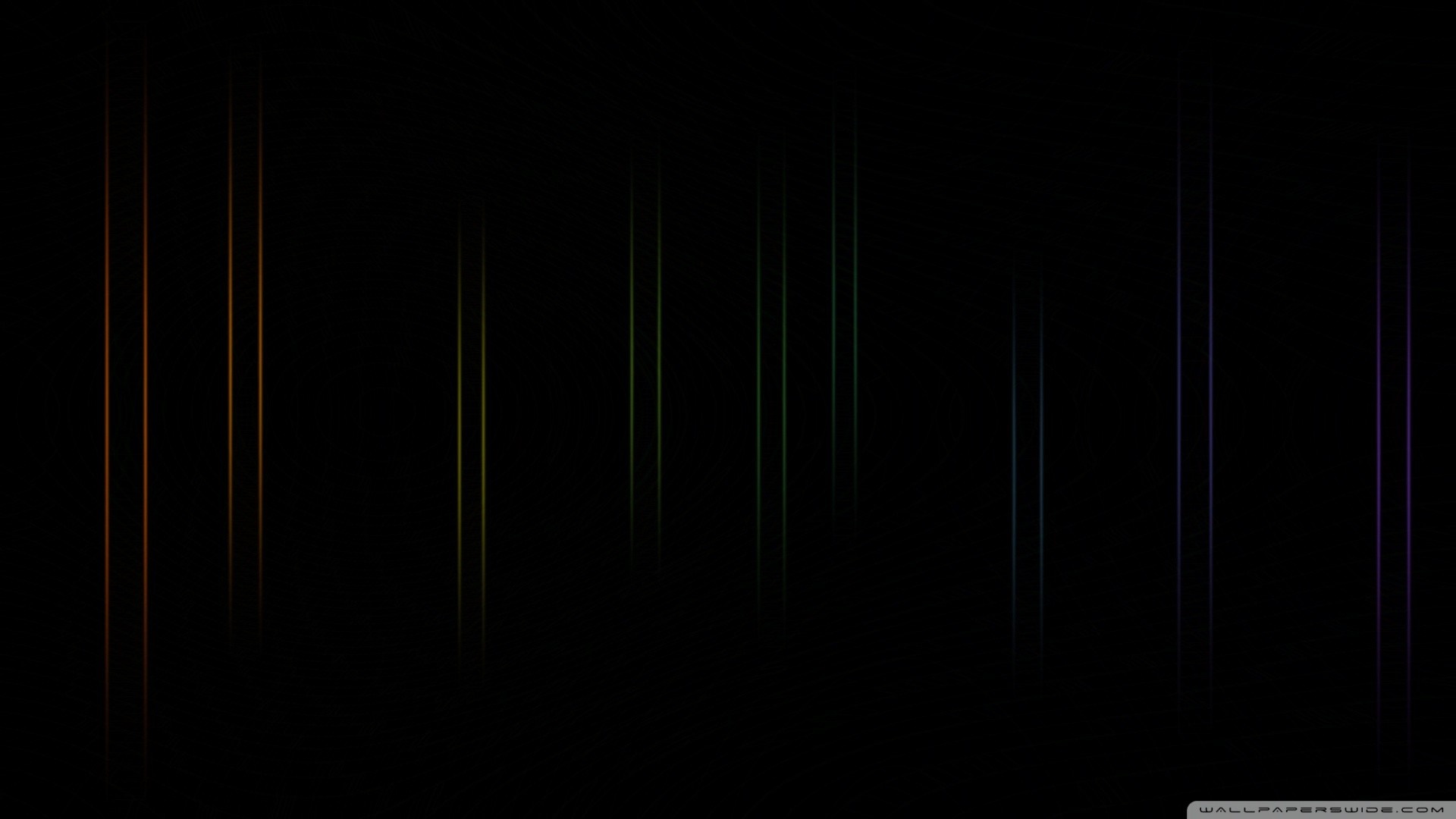 Abstract vertical colored lines on black background HD Wallpaper