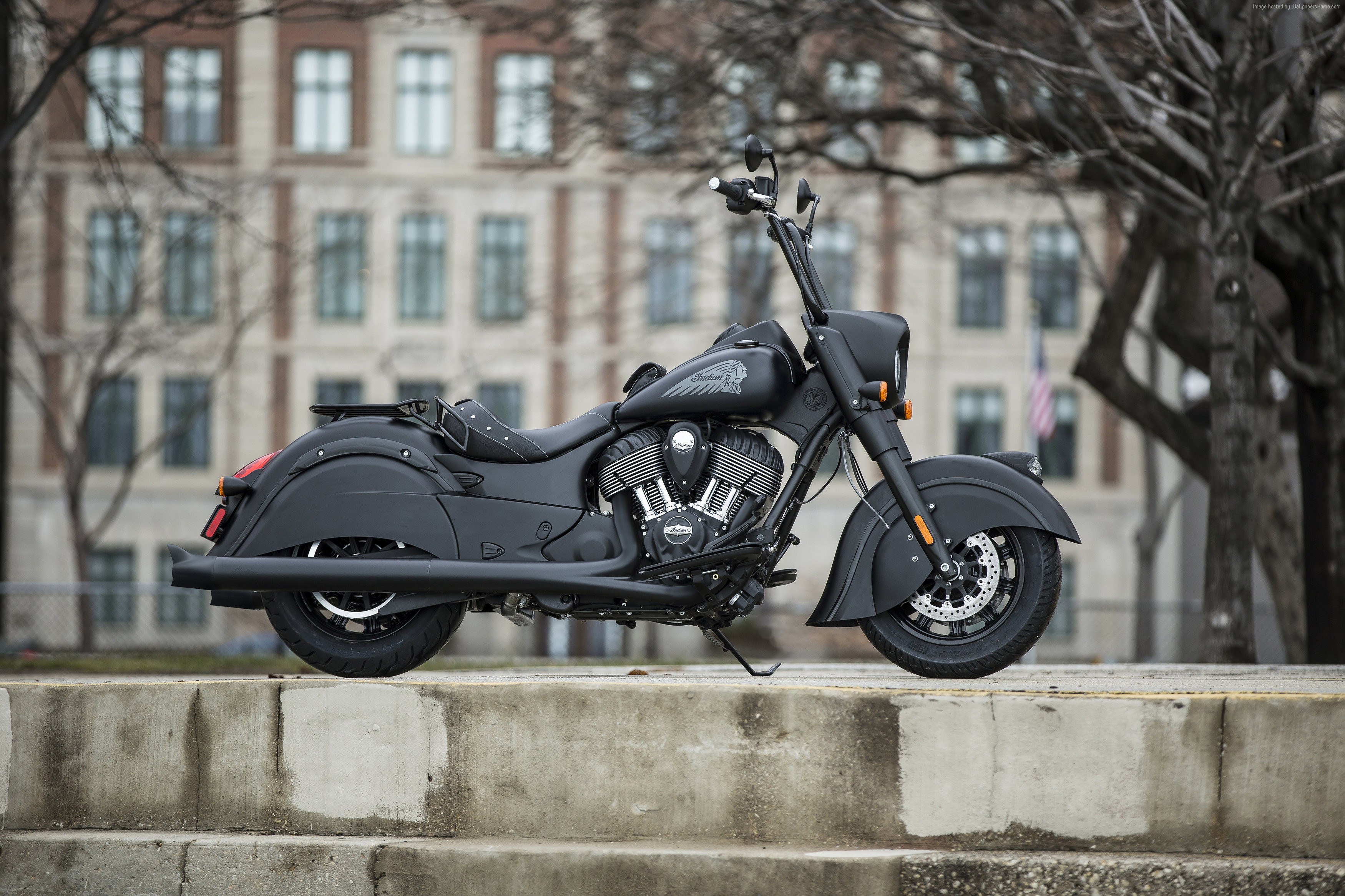 Indian Chief Dark Horse motorcycle HD Wallpaper