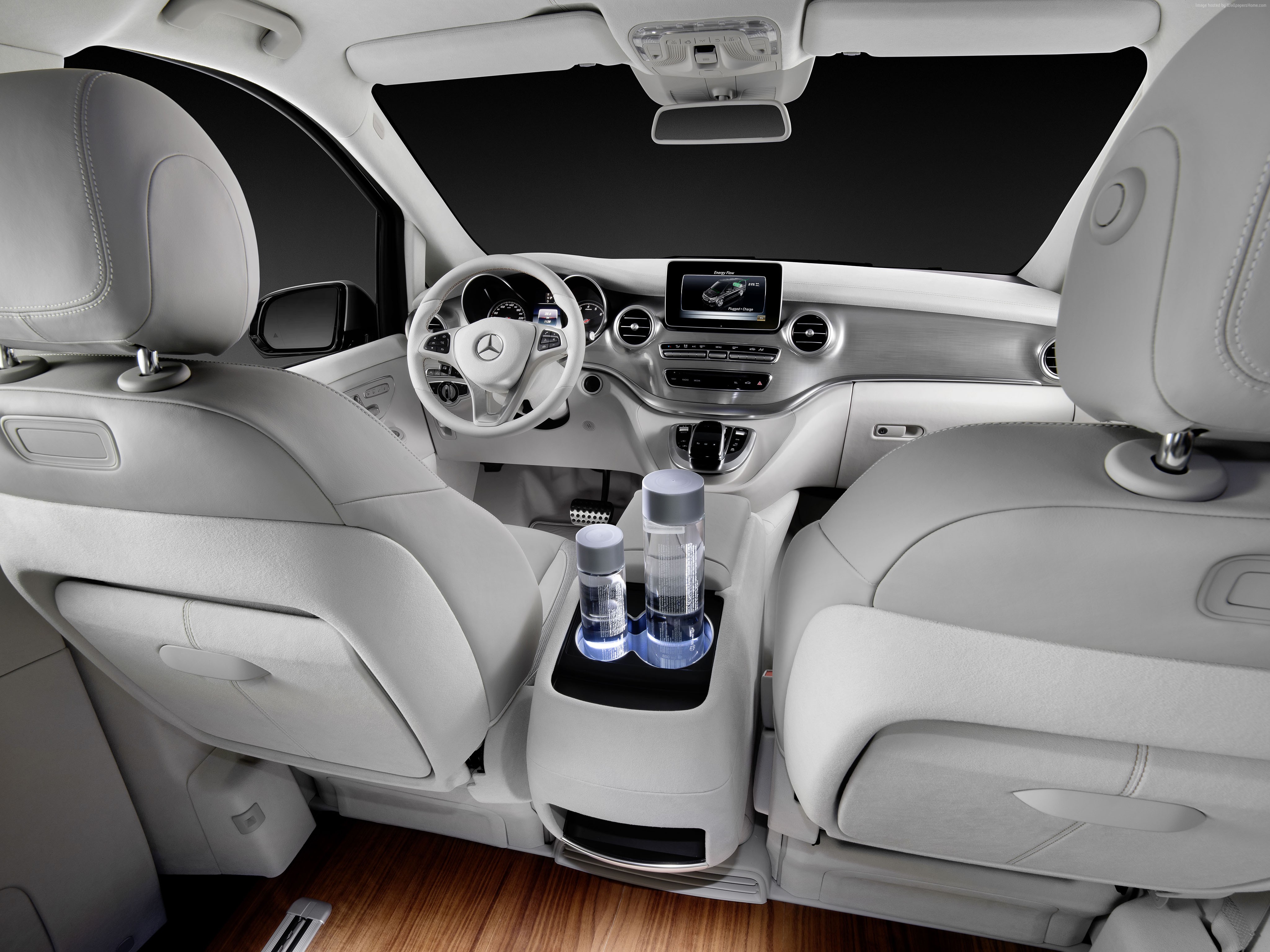 Mercedes-Benz V-ision E concept car interior HD Wallpaper