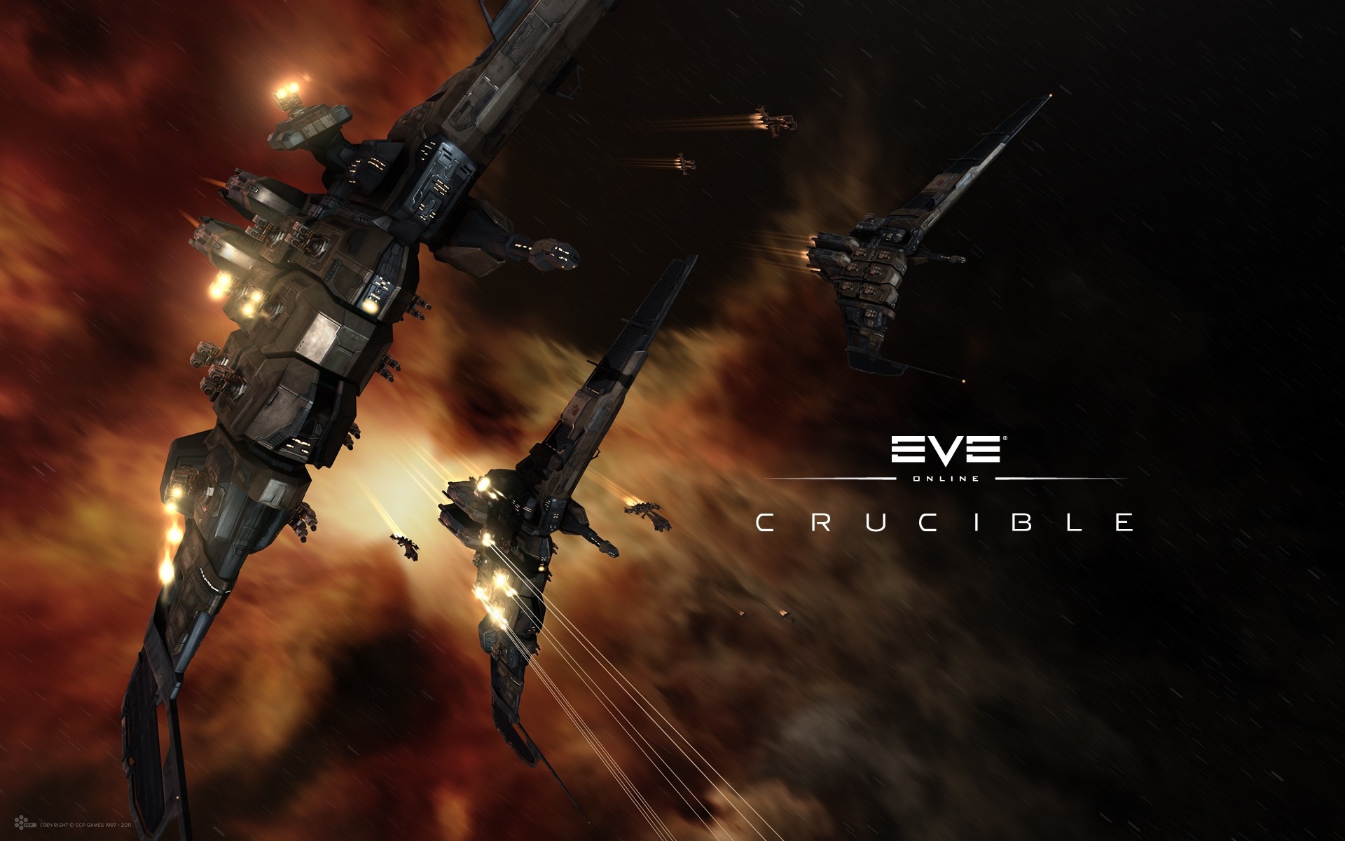 Spaceships in EVE Online: Crucible HD Wallpaper