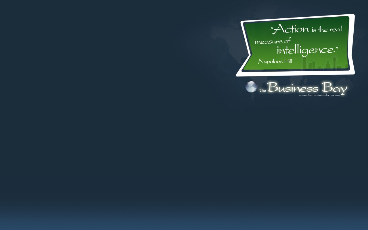 Quote by Napoleon Hill from The Business Bay HD Wallpaper