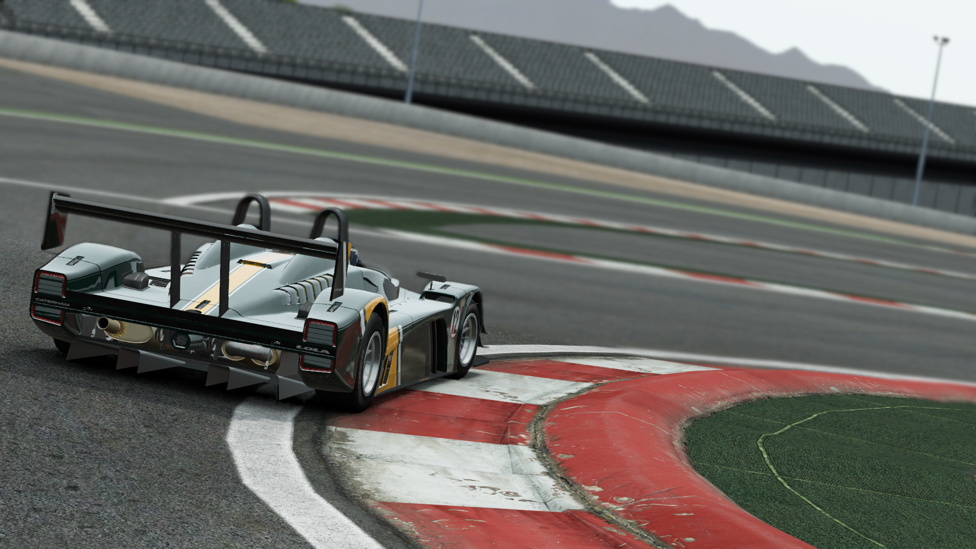 Race car on a race track corner in Project CARS HD Wallpaper