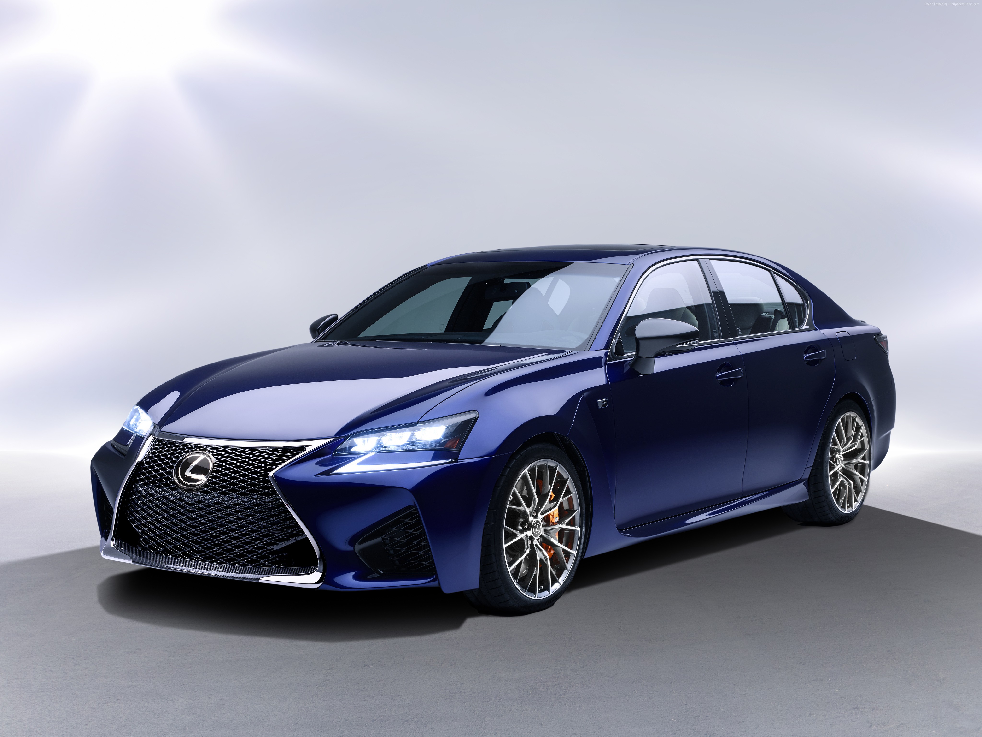 Blue Lexus GS F Sedan HD Wallpaper