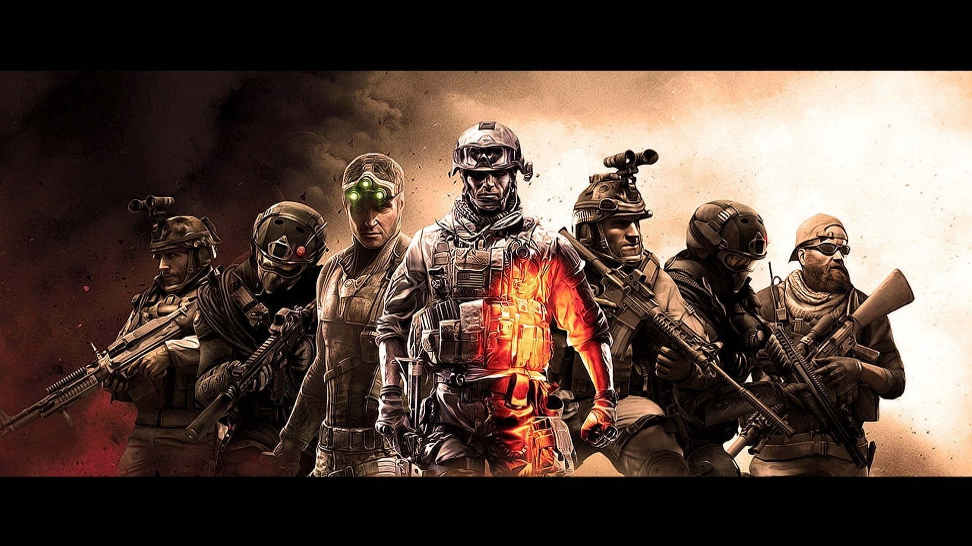 Soldiers from Battlefield video game HD Wallpaper