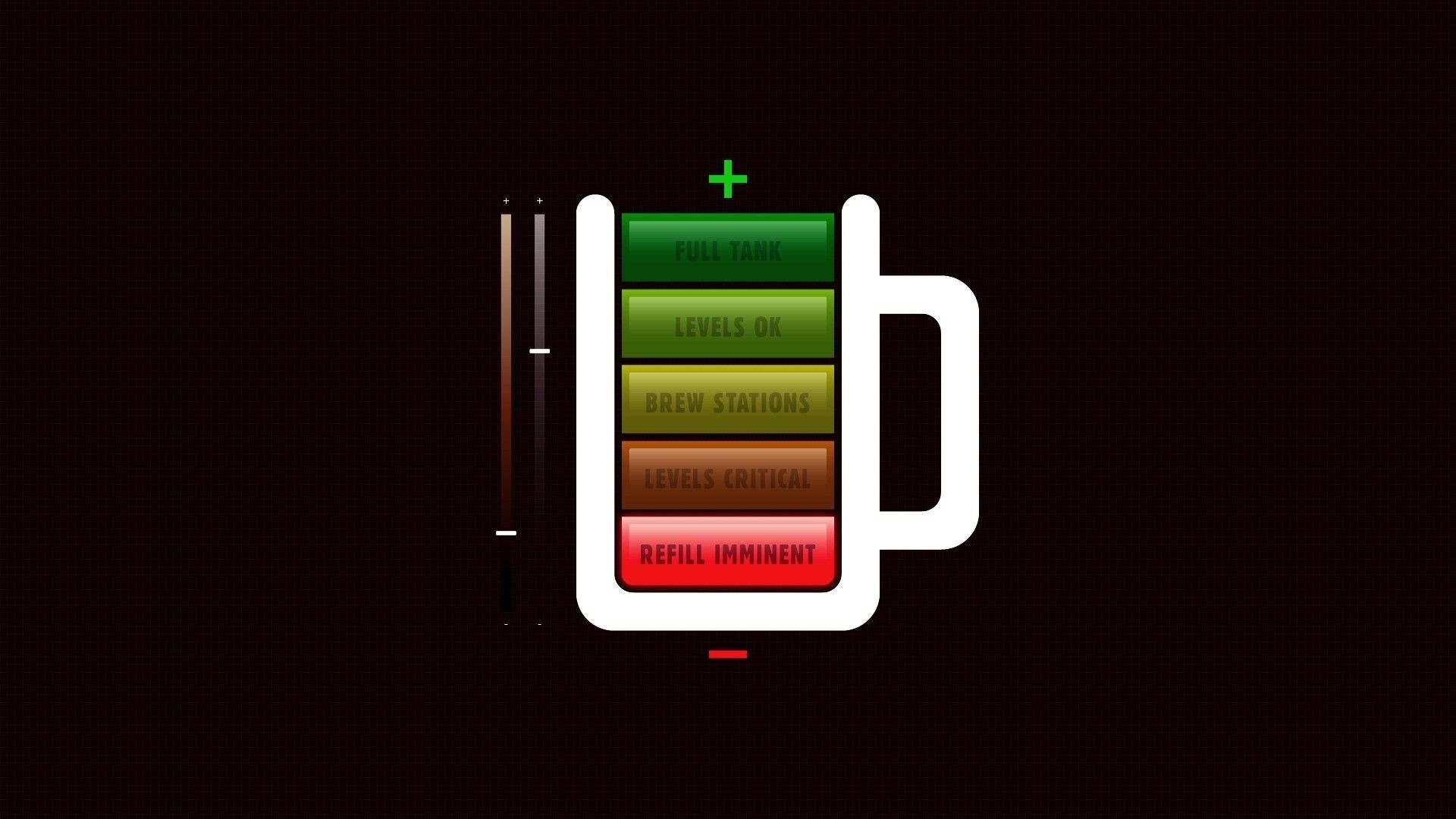 Beer mug battery level indicator HD Wallpaper