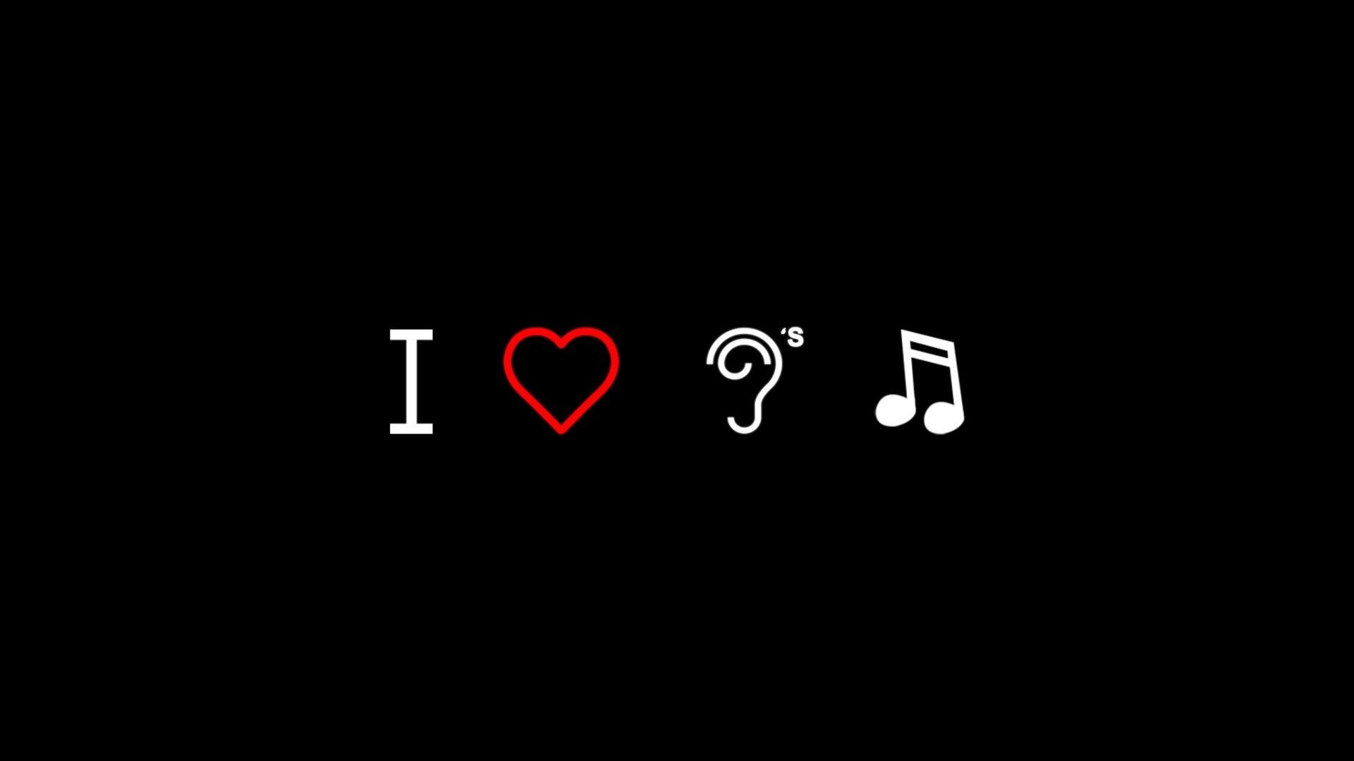 I Love Music HD Wallpaper