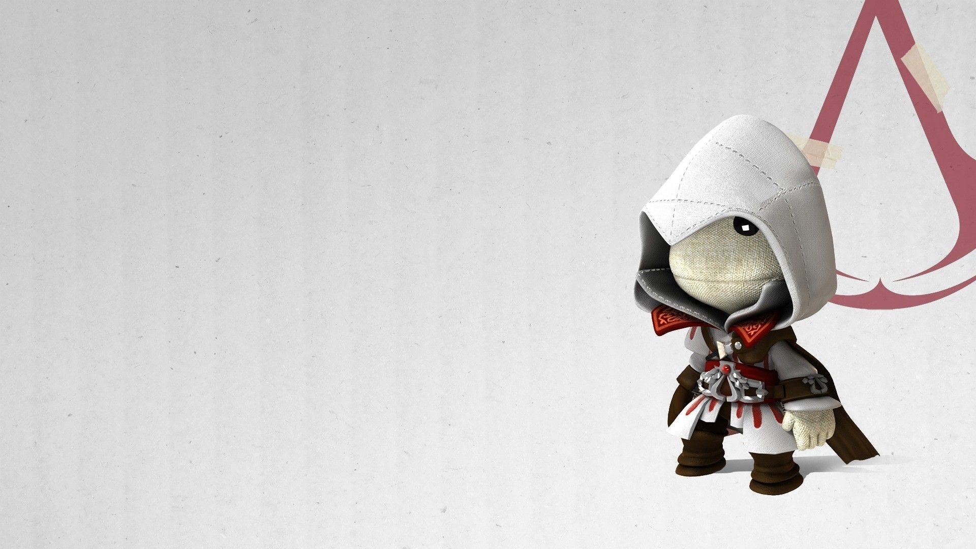 Sackboy as Assassin's Creed character HD Wallpaper