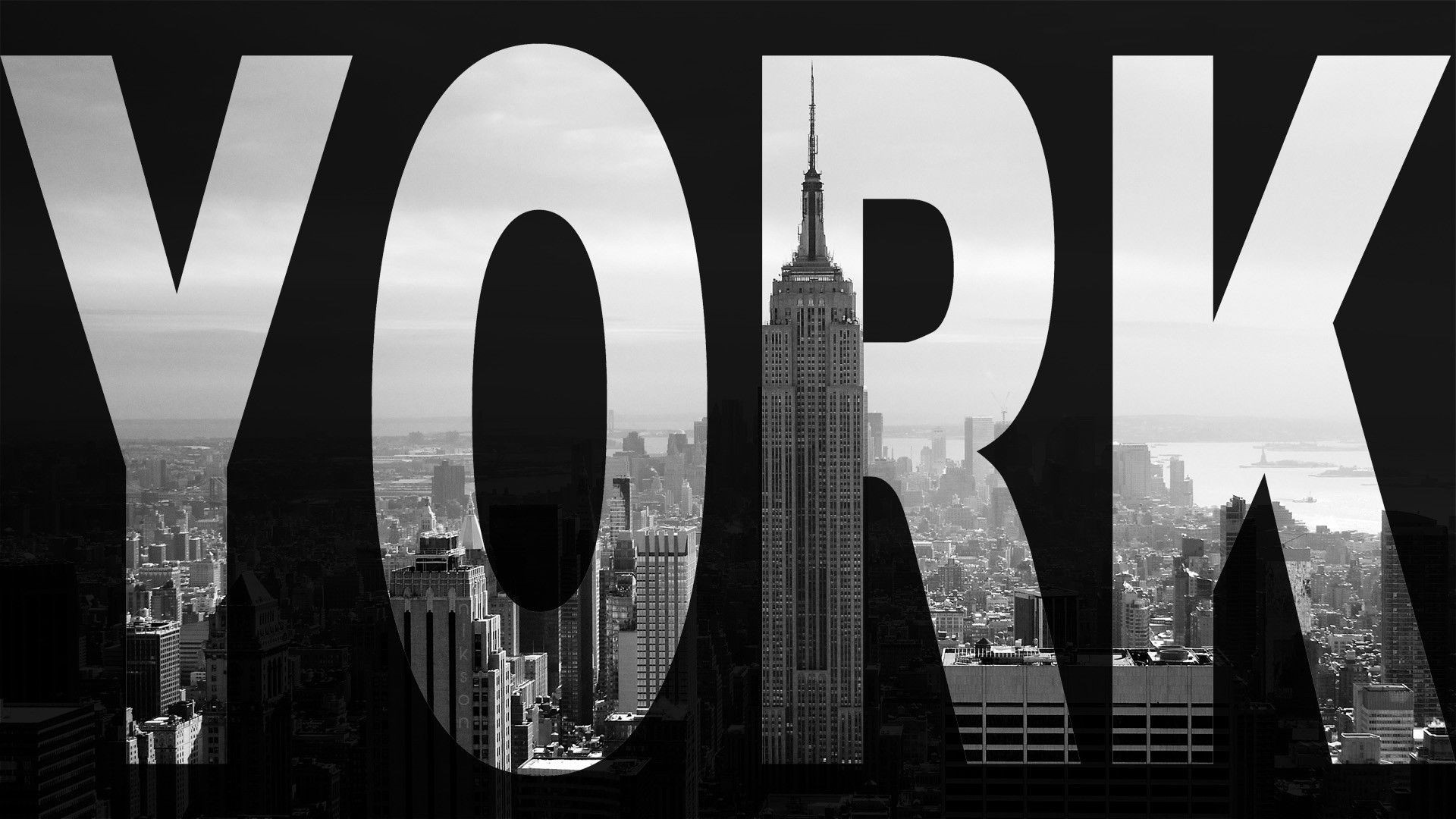 New York City skyline with Empire State Building HD Wallpaper