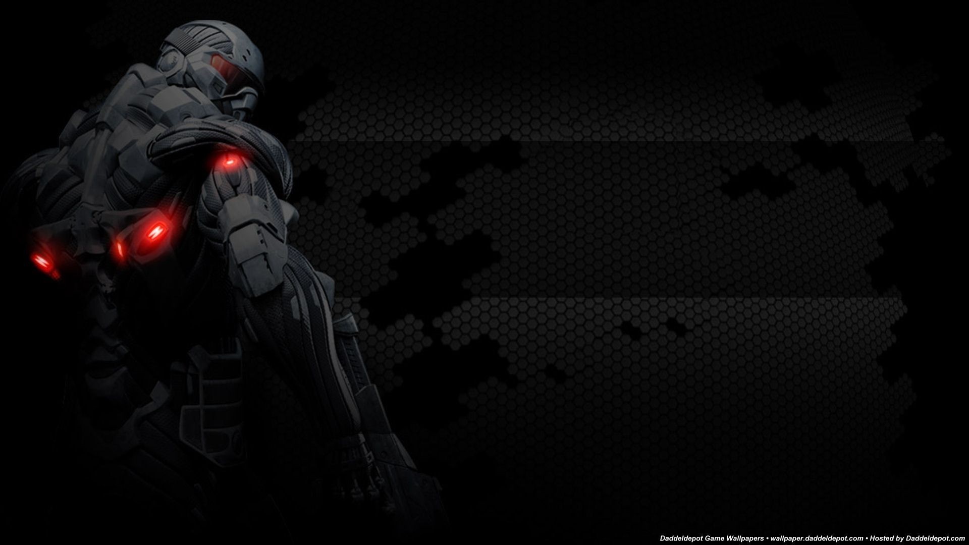 Crysis Nanosuit soldier in darkness HD Wallpaper
