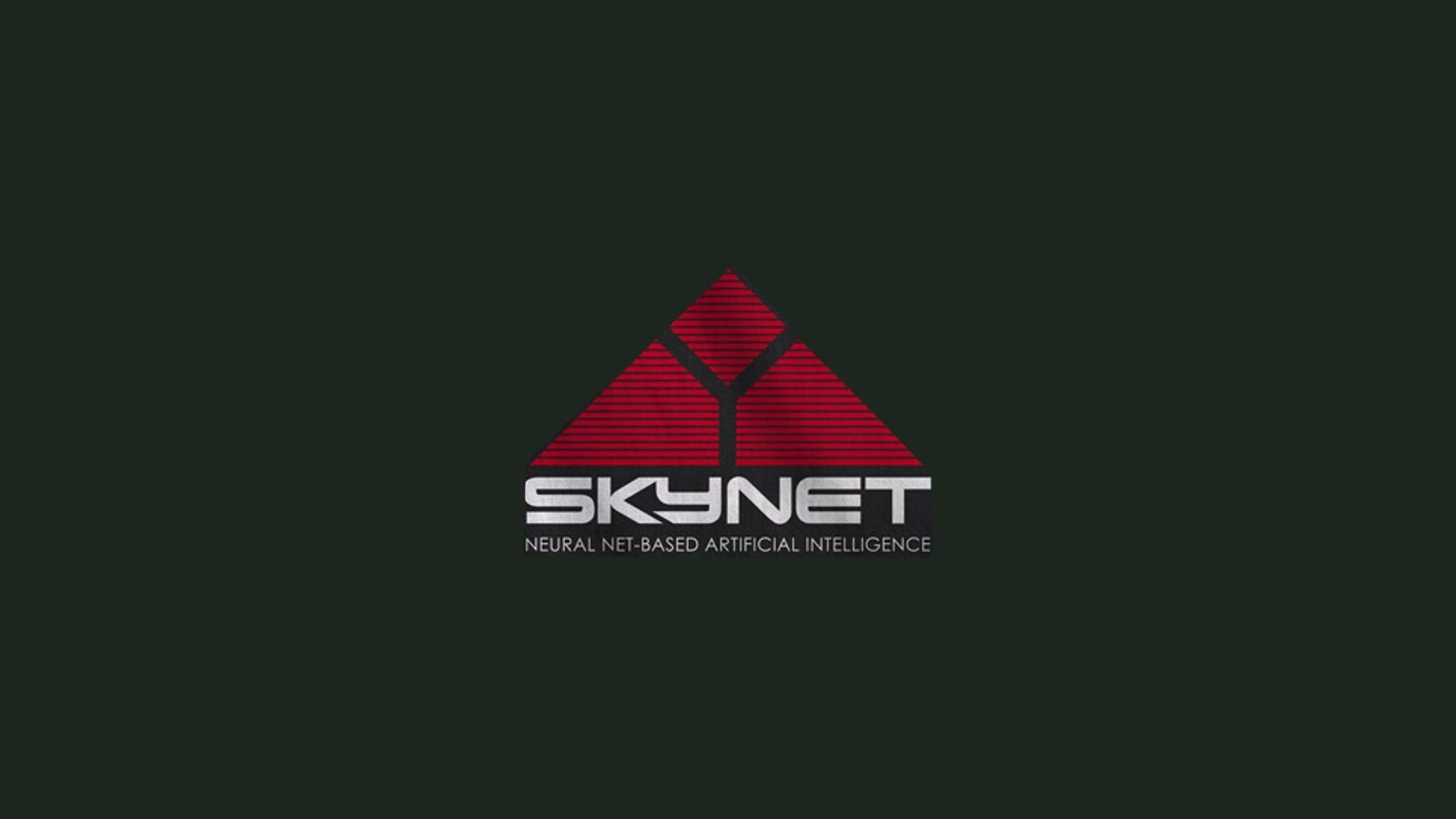 Skynet Neural Net-Based Artificial Intelligence logo HD Wallpaper