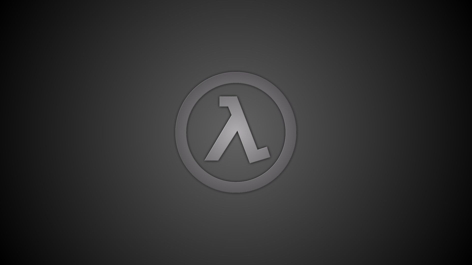 Half-Life Lambda logo on a dark background HD Wallpaper
