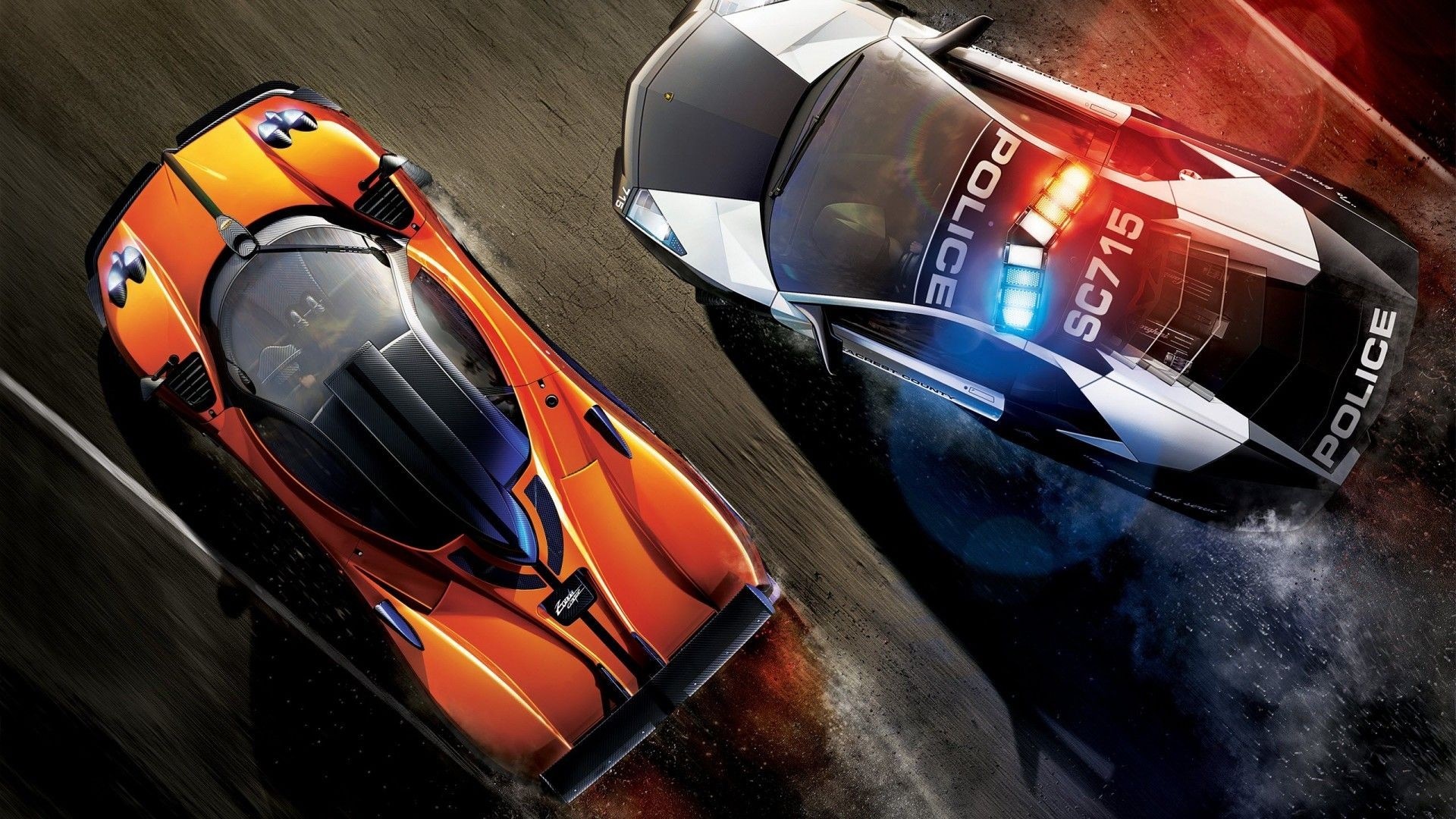 Need for Speed Hot Pursuit: Police Car Chasing Sports Car HD Wallpaper